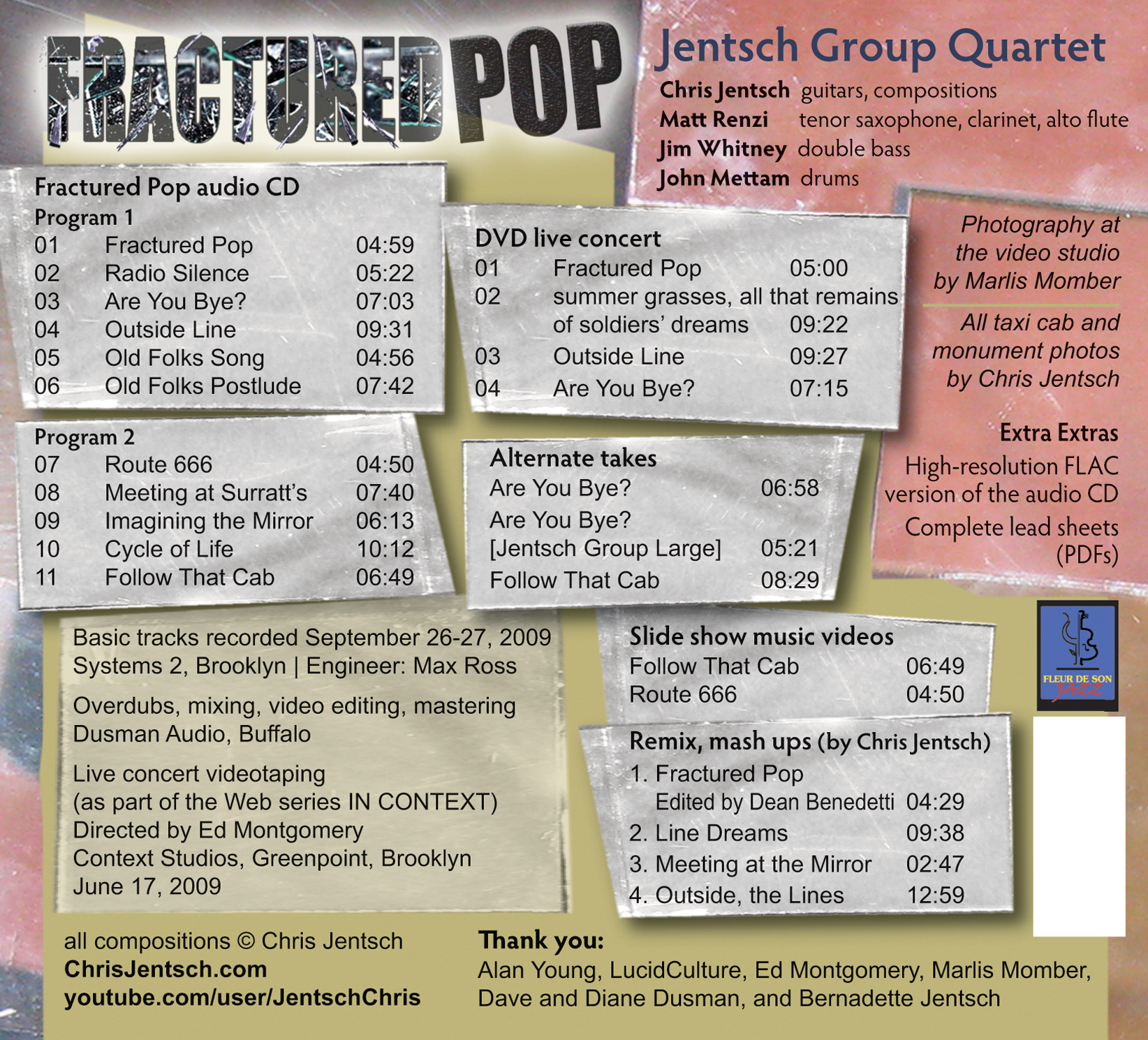 Fractured Pop 2 CD set, Chris Jentsch, Fleur de Son artist.