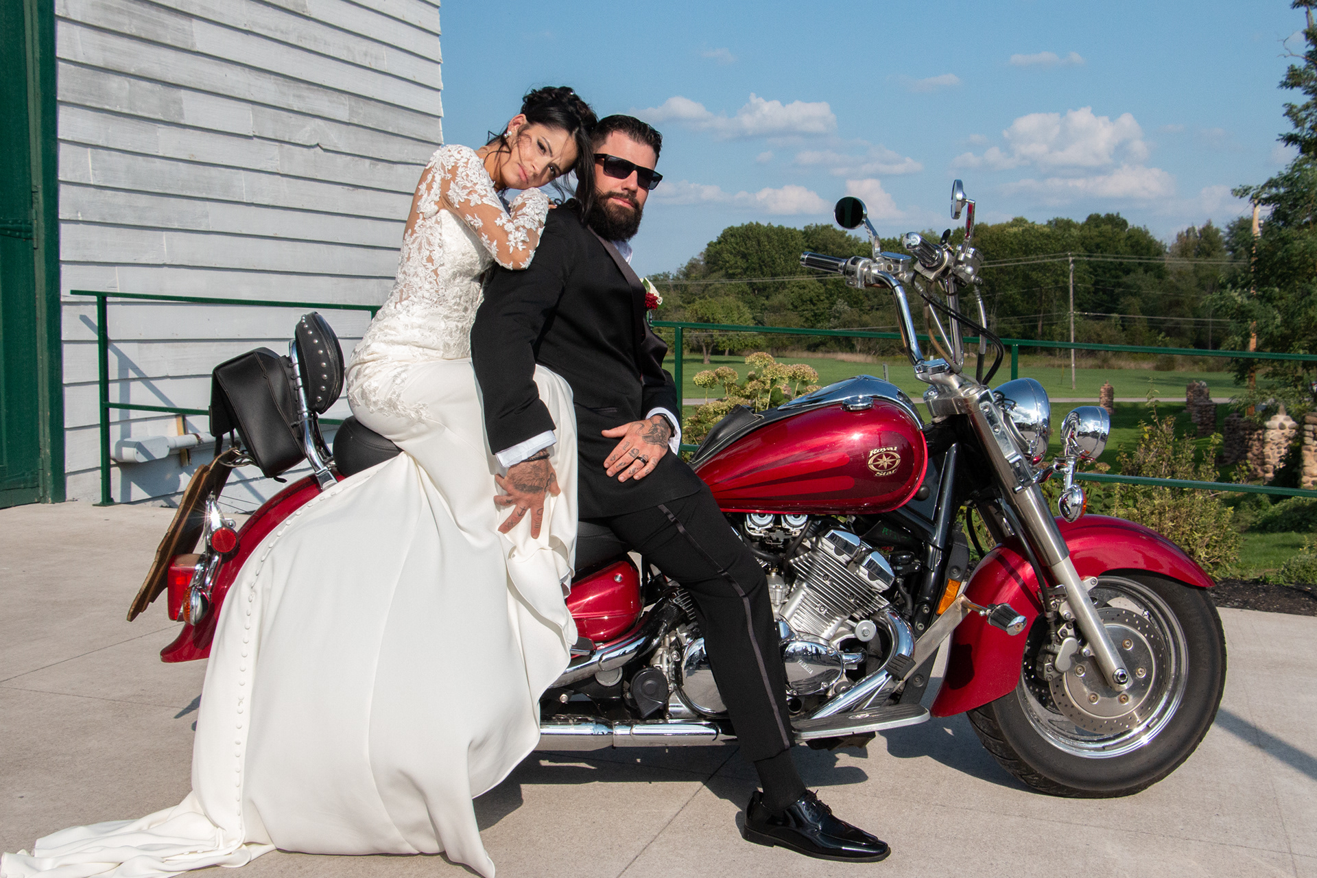 Mr & Mrs ready for a break at The Gallagher, Medina NY.