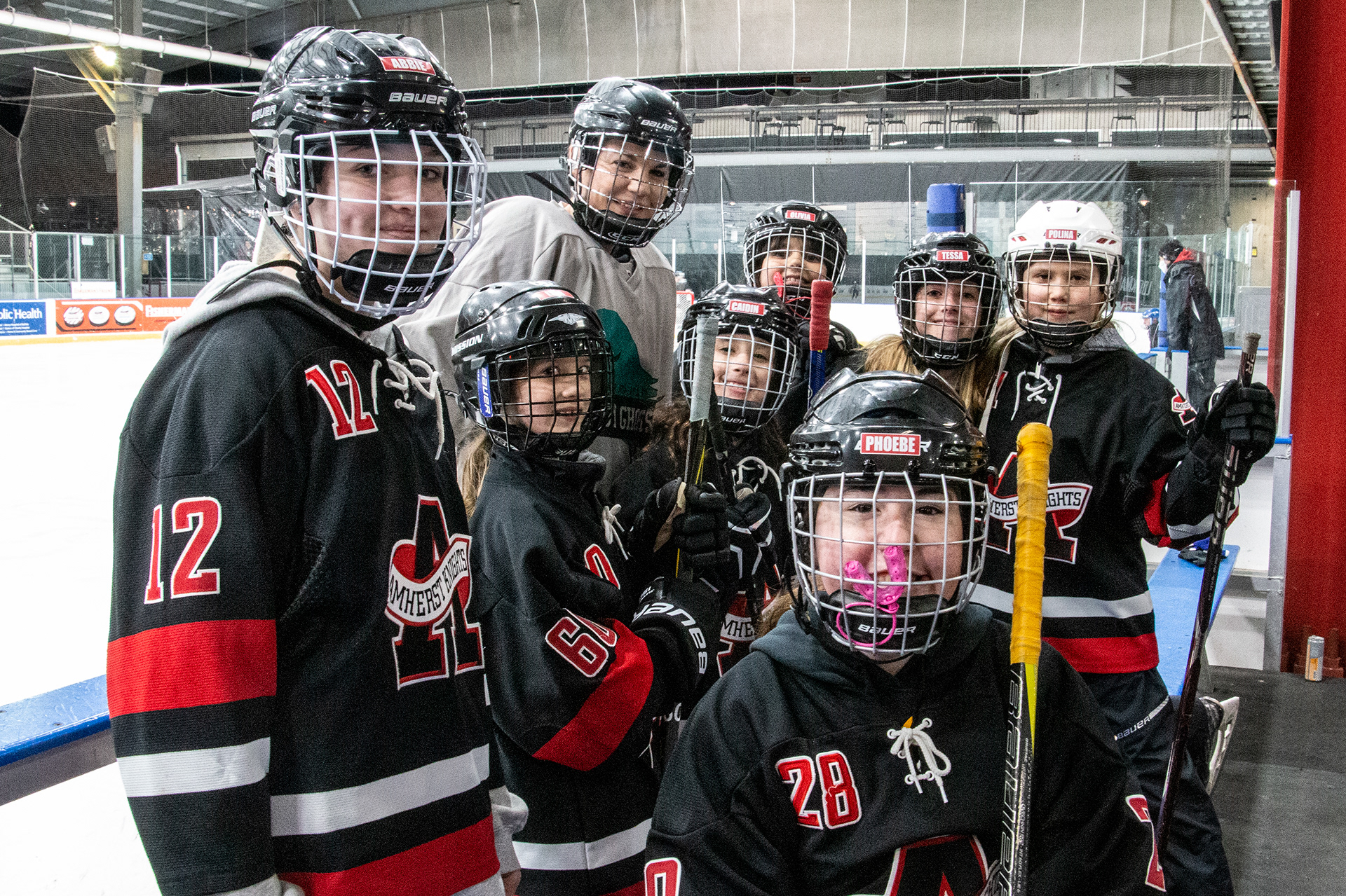 Charity hockey tournament at Riverworks, Buffalo NY.