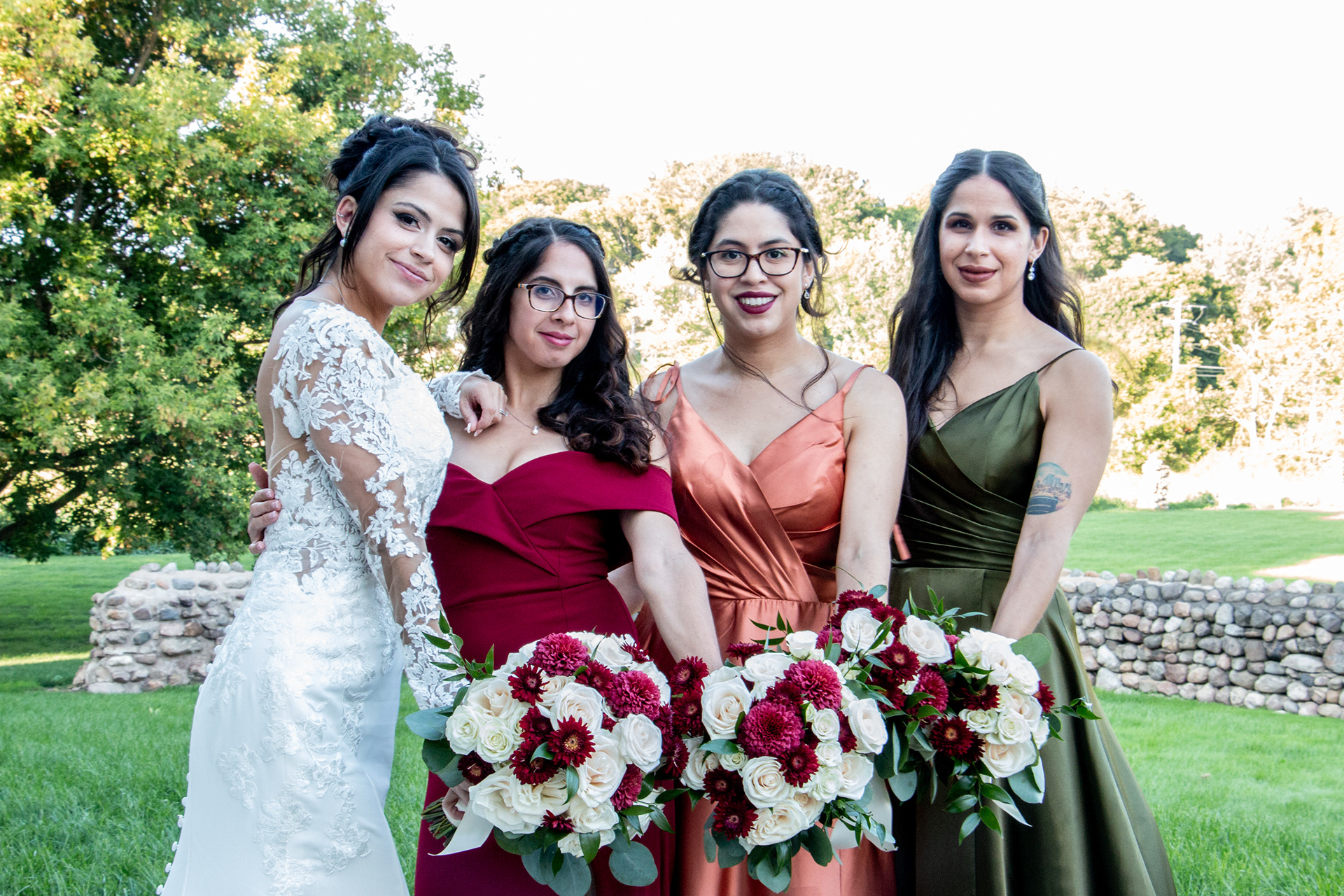 Bridesmaids / sisters at The Gallagher, Medina NY.