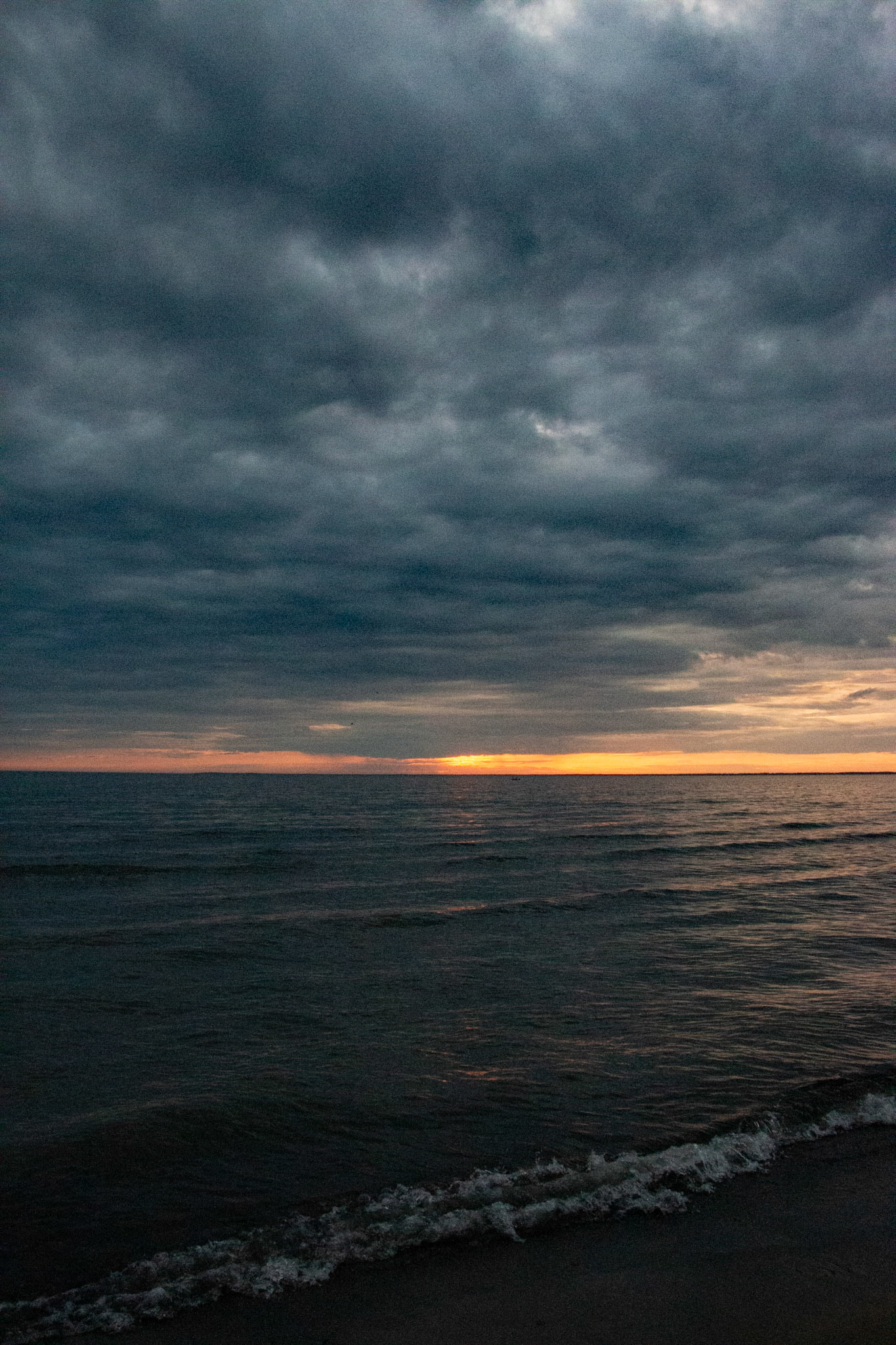 Moody sunset at Woodlawn Beach, Hamburg NY.