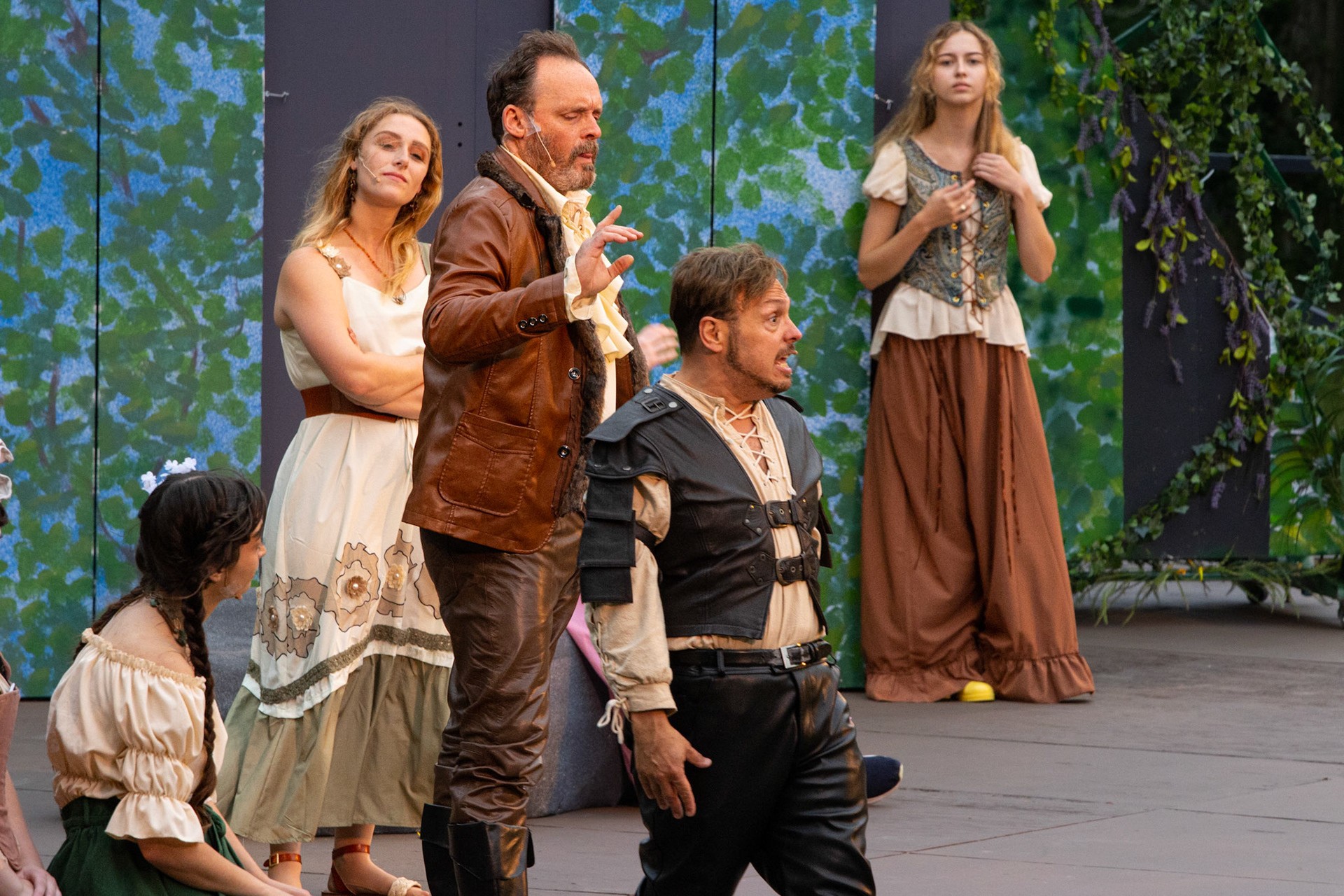 Very rainy Shakespeare in Delaware Park, Buffalo NY.