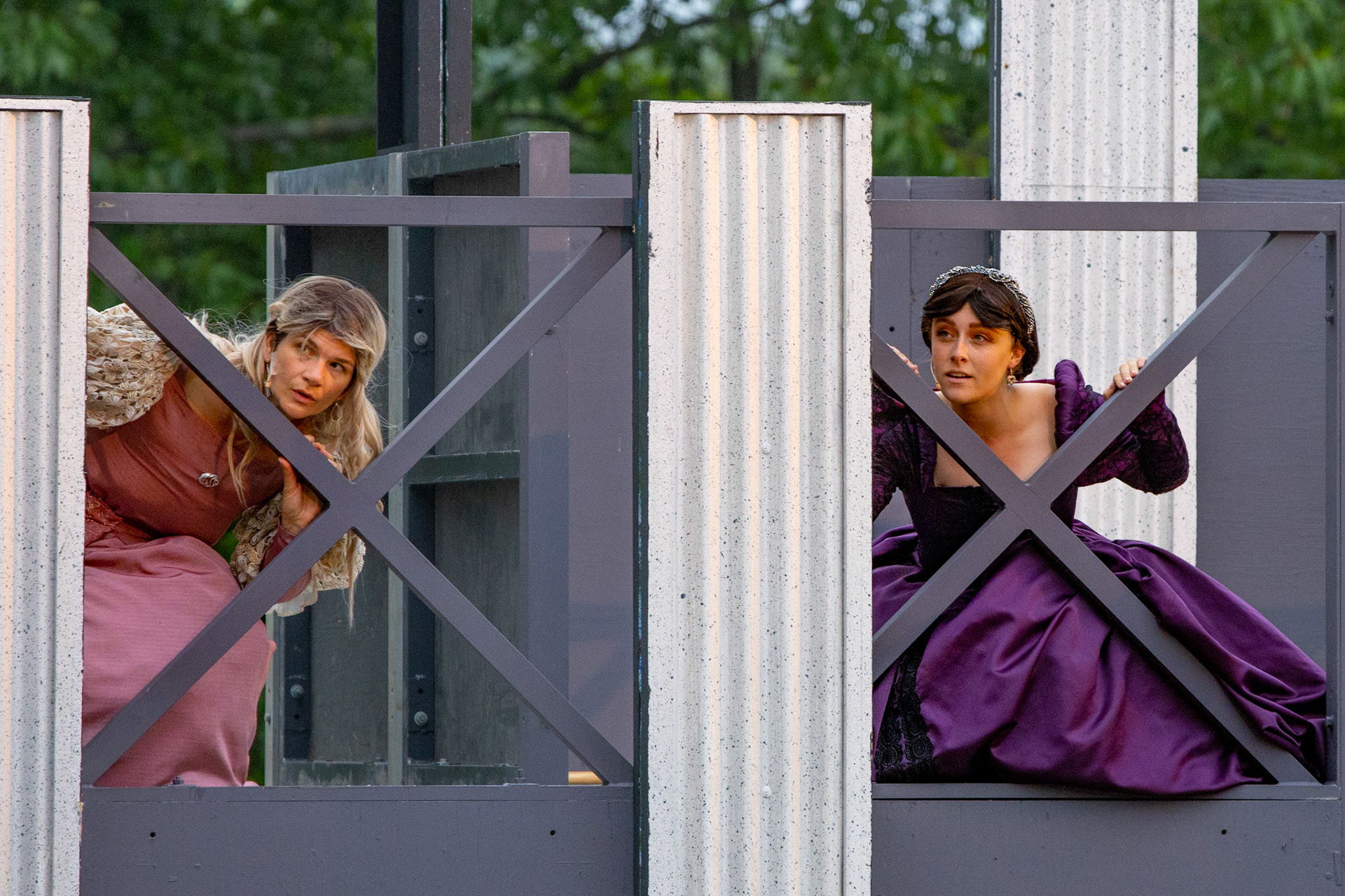 Very rainy Shakespeare in Delaware Park, Buffalo NY.