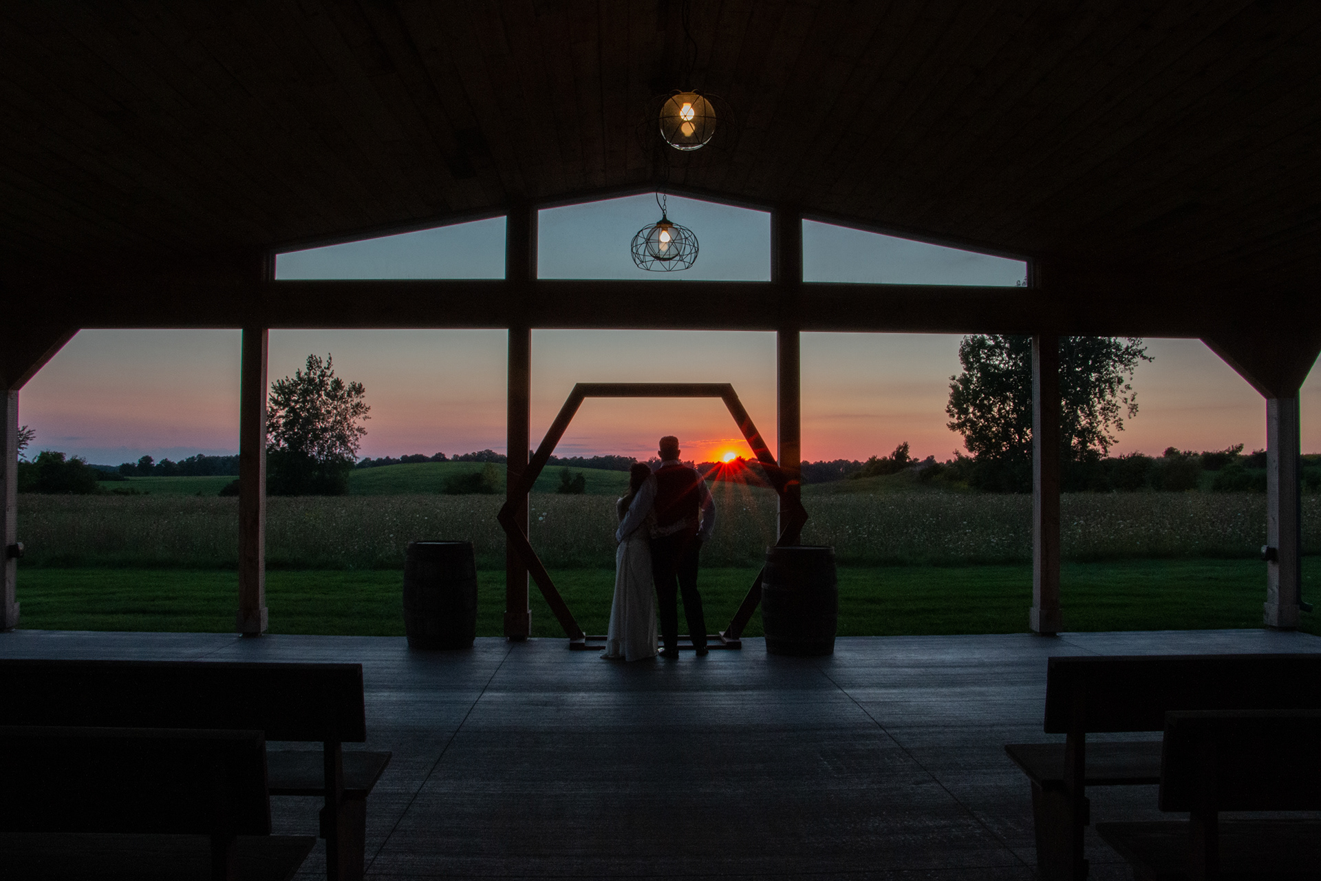Peaceful sunset at The Gallagher, Medina NY.