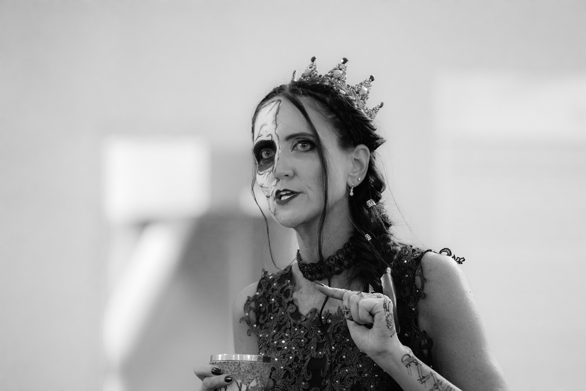 The beautiful bride at VC Telethon HQ in Lancaster.