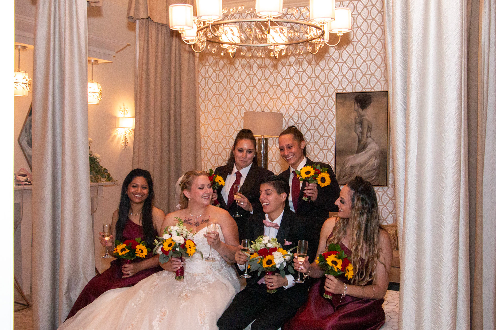 Wedding at Avanti Mansion, Hamburg, NY, party.