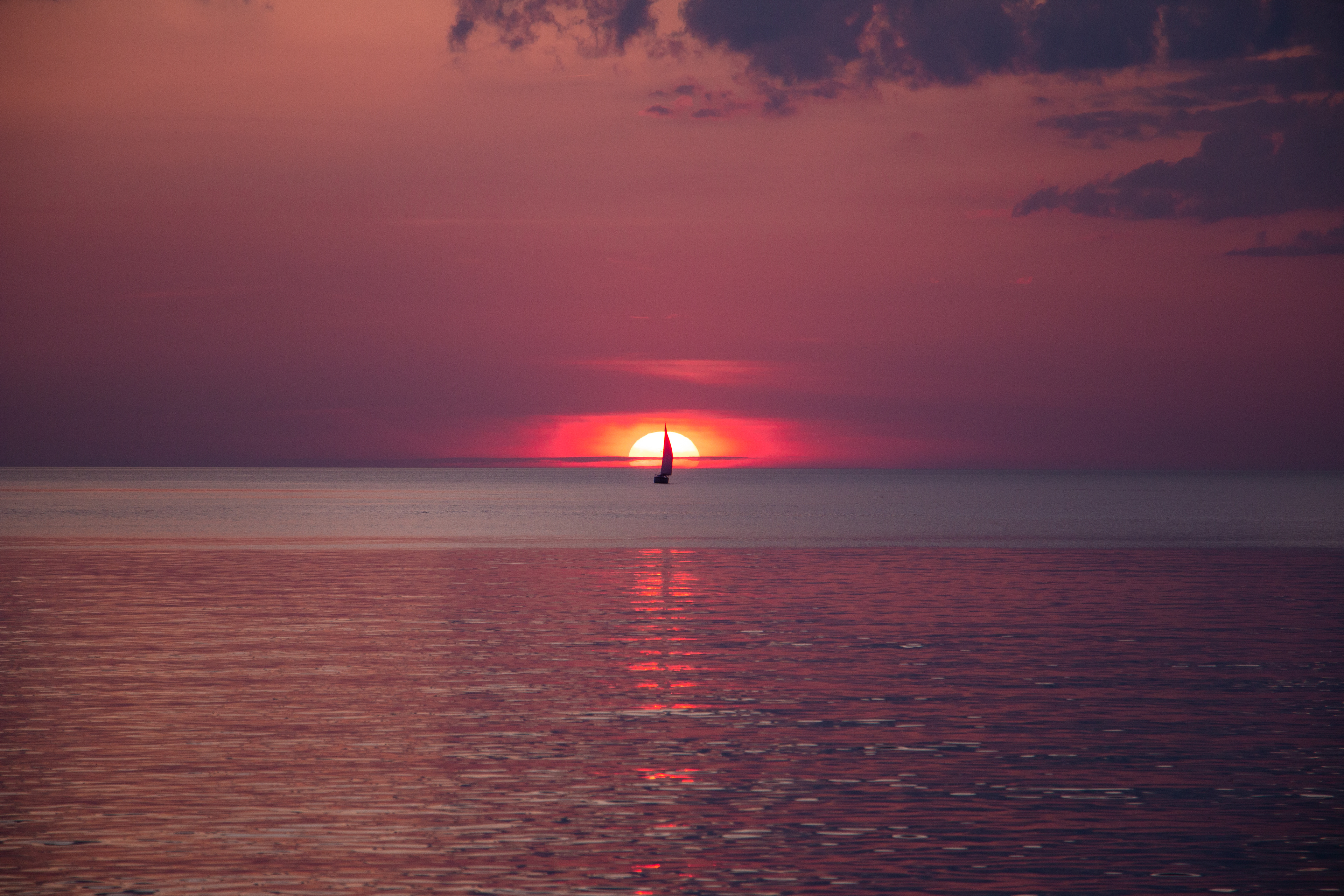 Sunset on Lake Ontario, Wilson NY.