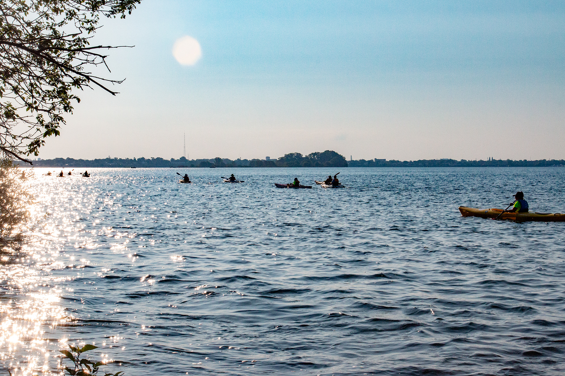 Buffalo Niagara Waterkeeper "Paddles Up" at Beaver Island, NY.