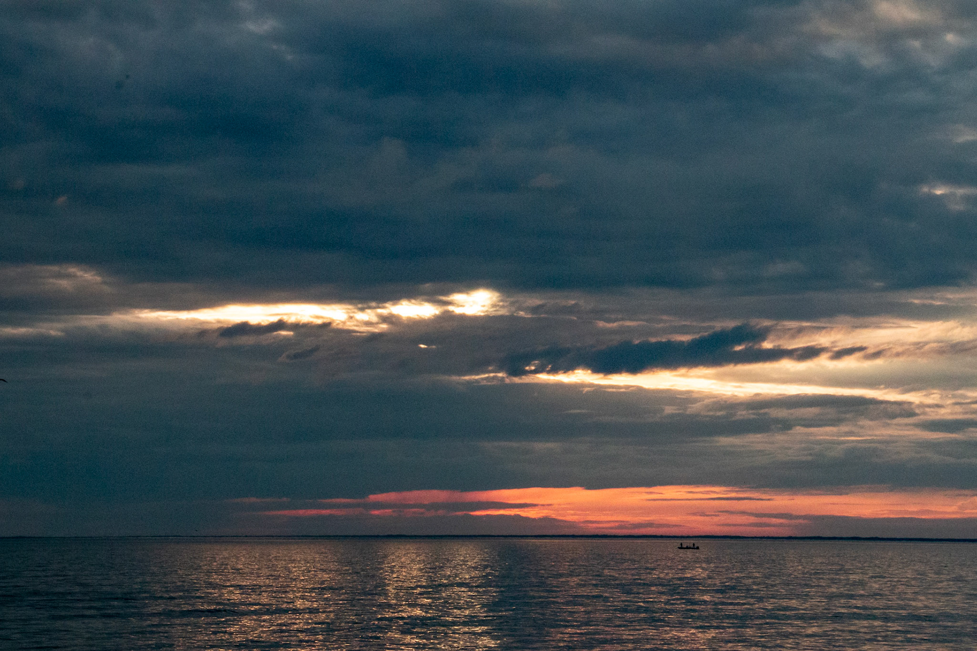 Moody sunset at Woodlawn Beach, Hamburg NY.