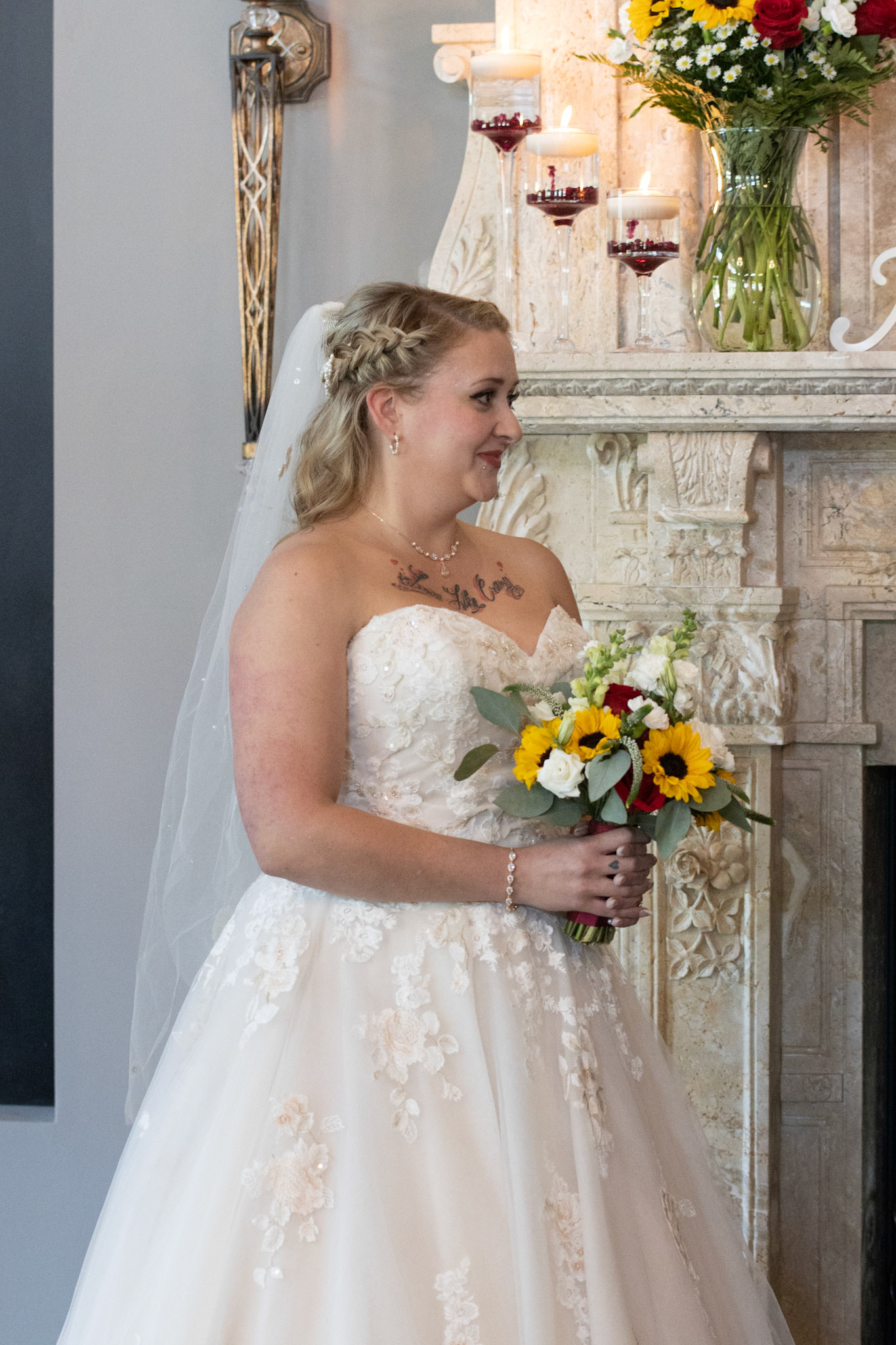 Wedding ceremony at Avanti Mansion, Hamburg, NY.