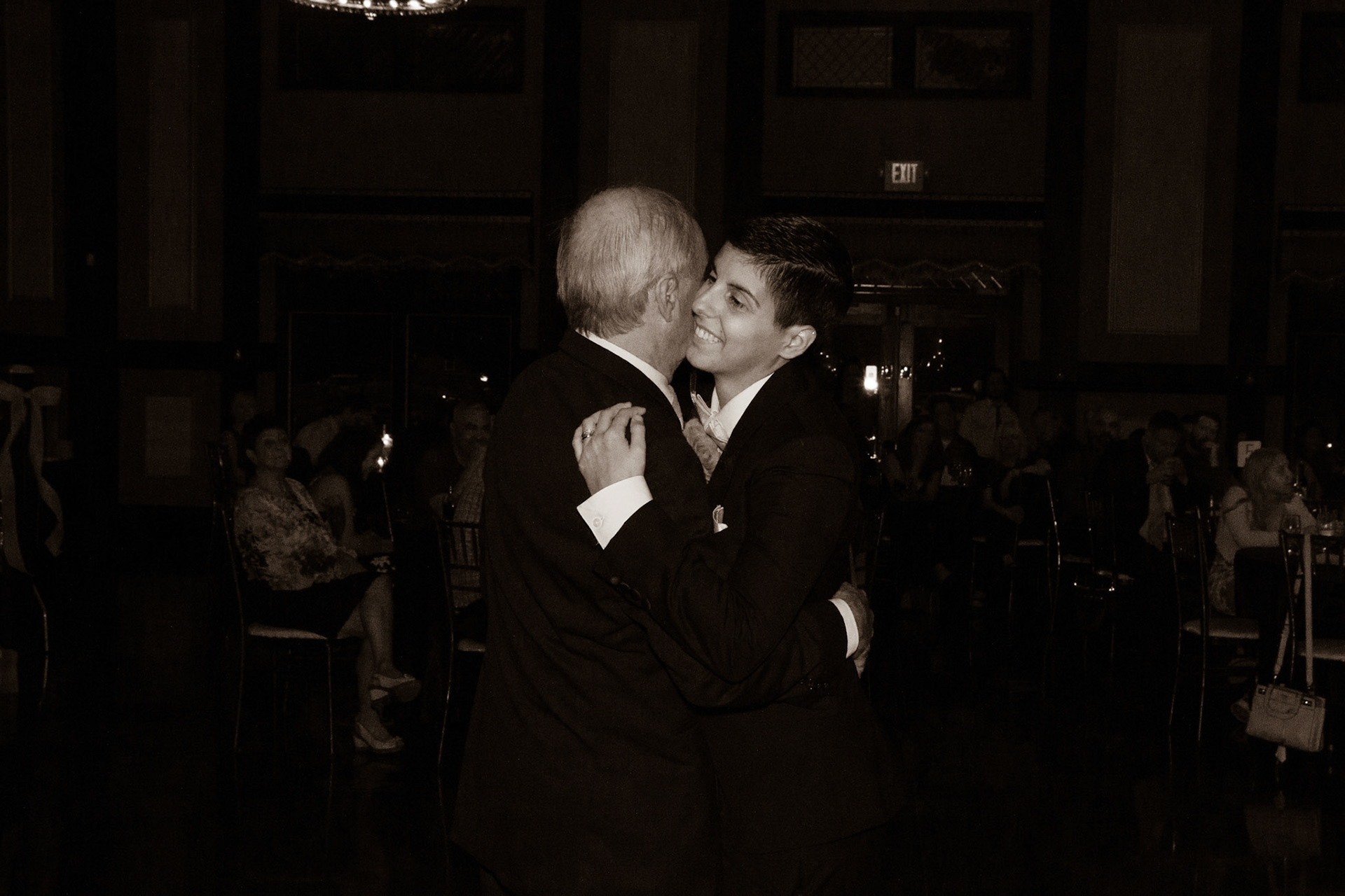 Wedding at Avanti Mansion, Hamburg, NY, bride & father...