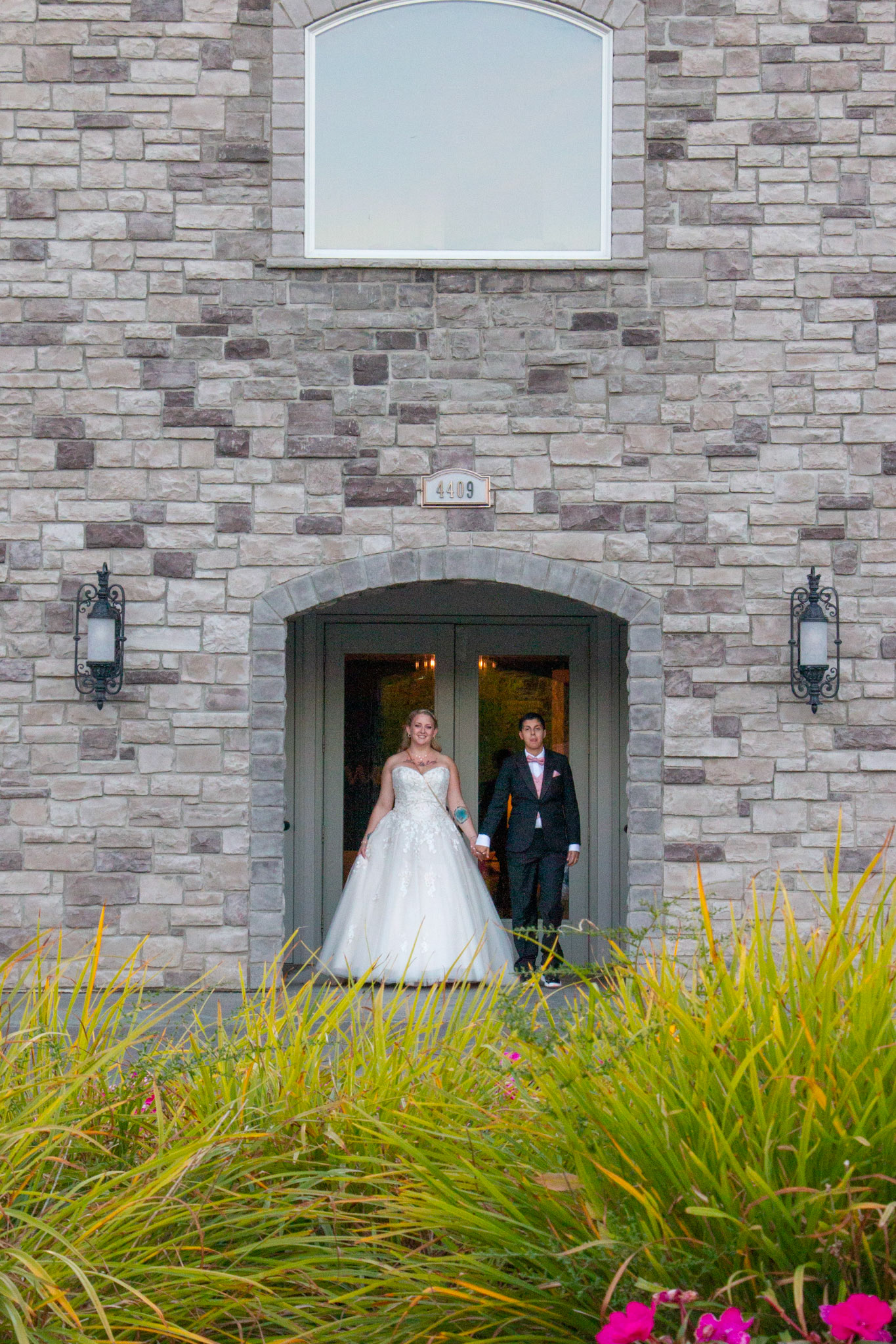 Wedding at Avanti Mansion, Hamburg, NY, bride & bride..