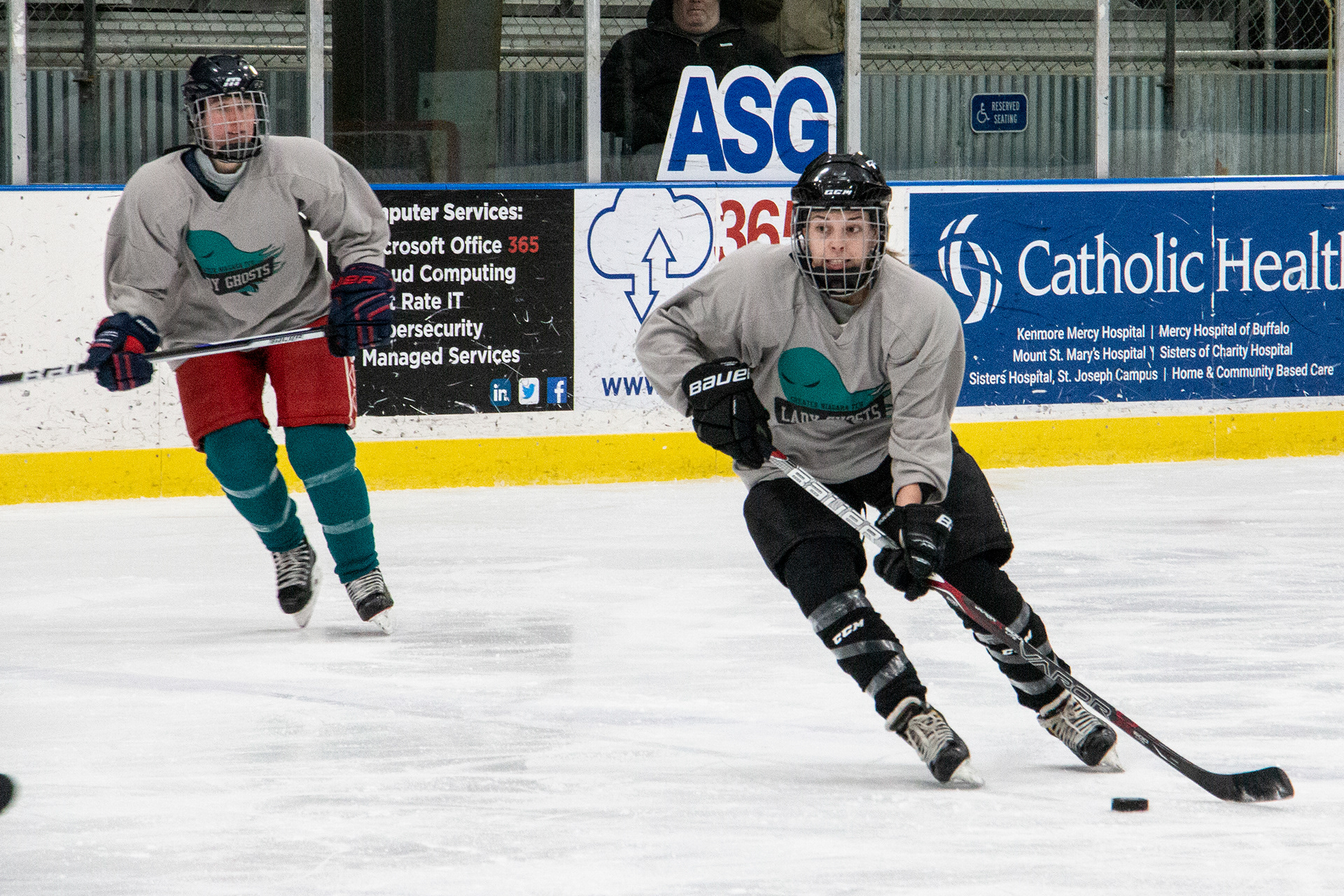 Charity hockey tournament at Riverworks, Buffalo NY.