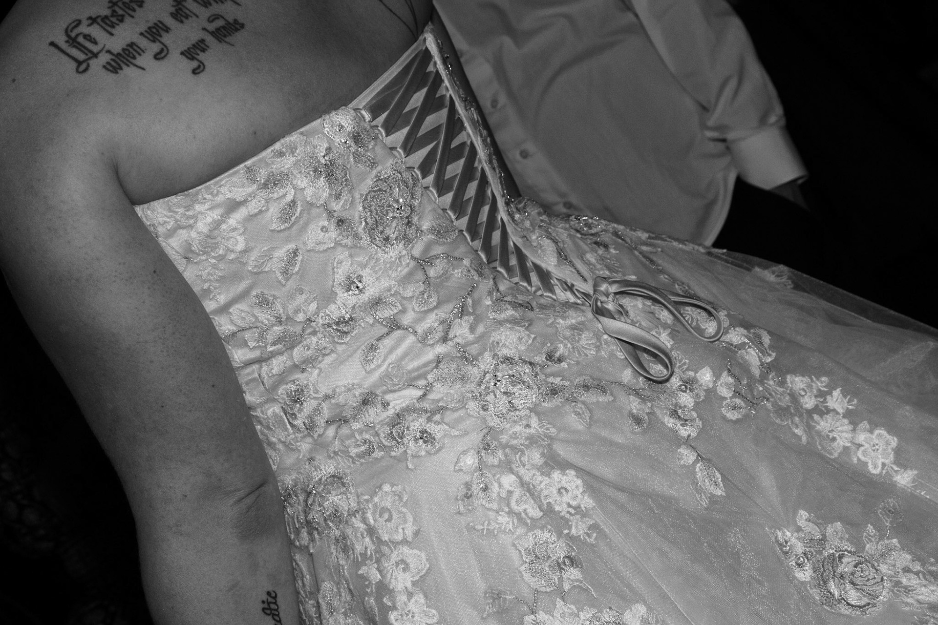 Wedding dress, Avanti Mansion, Hamburg, NY.