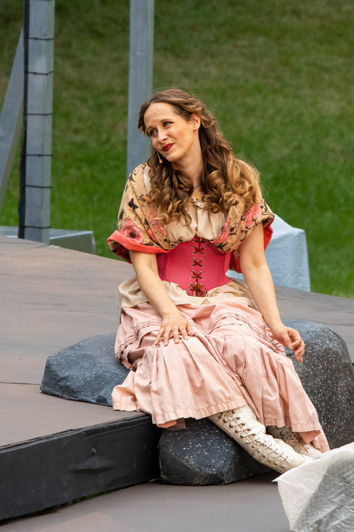 Very rainy Shakespeare in Delaware Park, Buffalo NY.