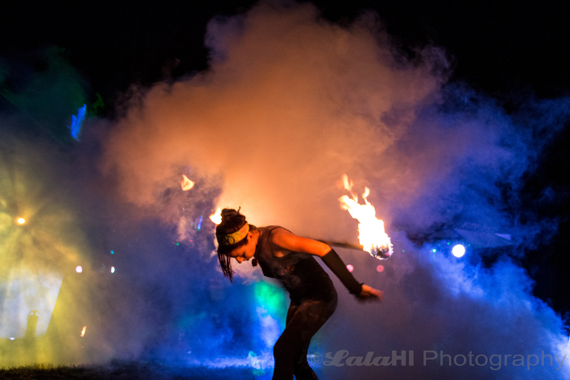 Spun Out Fire Productions at a music festival in Liberty, PA.