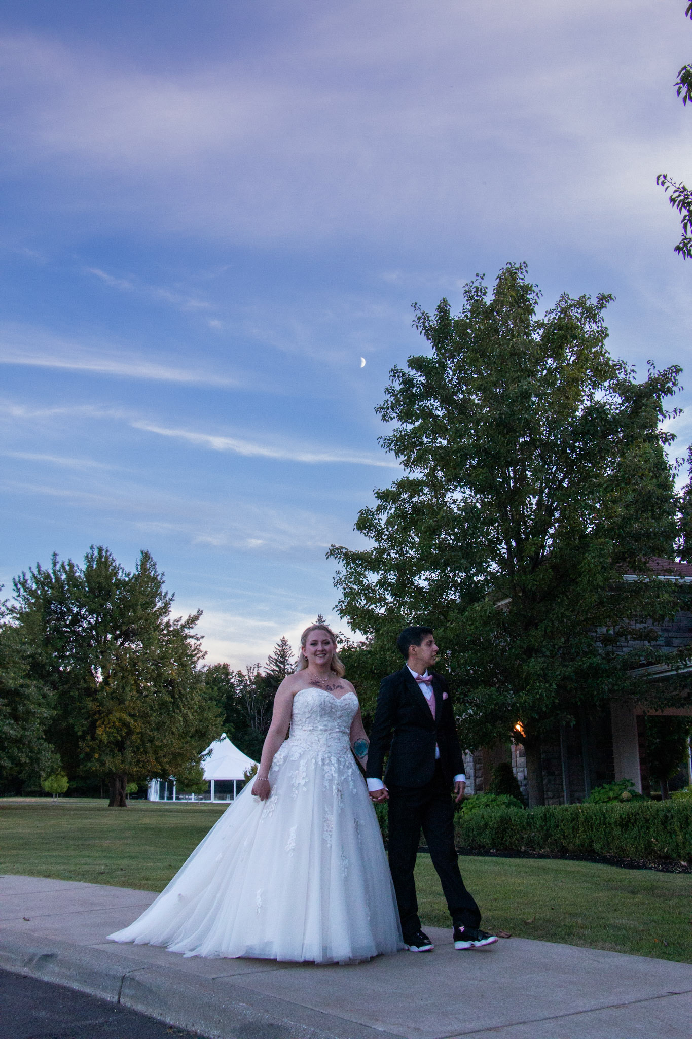 Wedding at Avanti Mansion, Hamburg, NY, bride & bride..