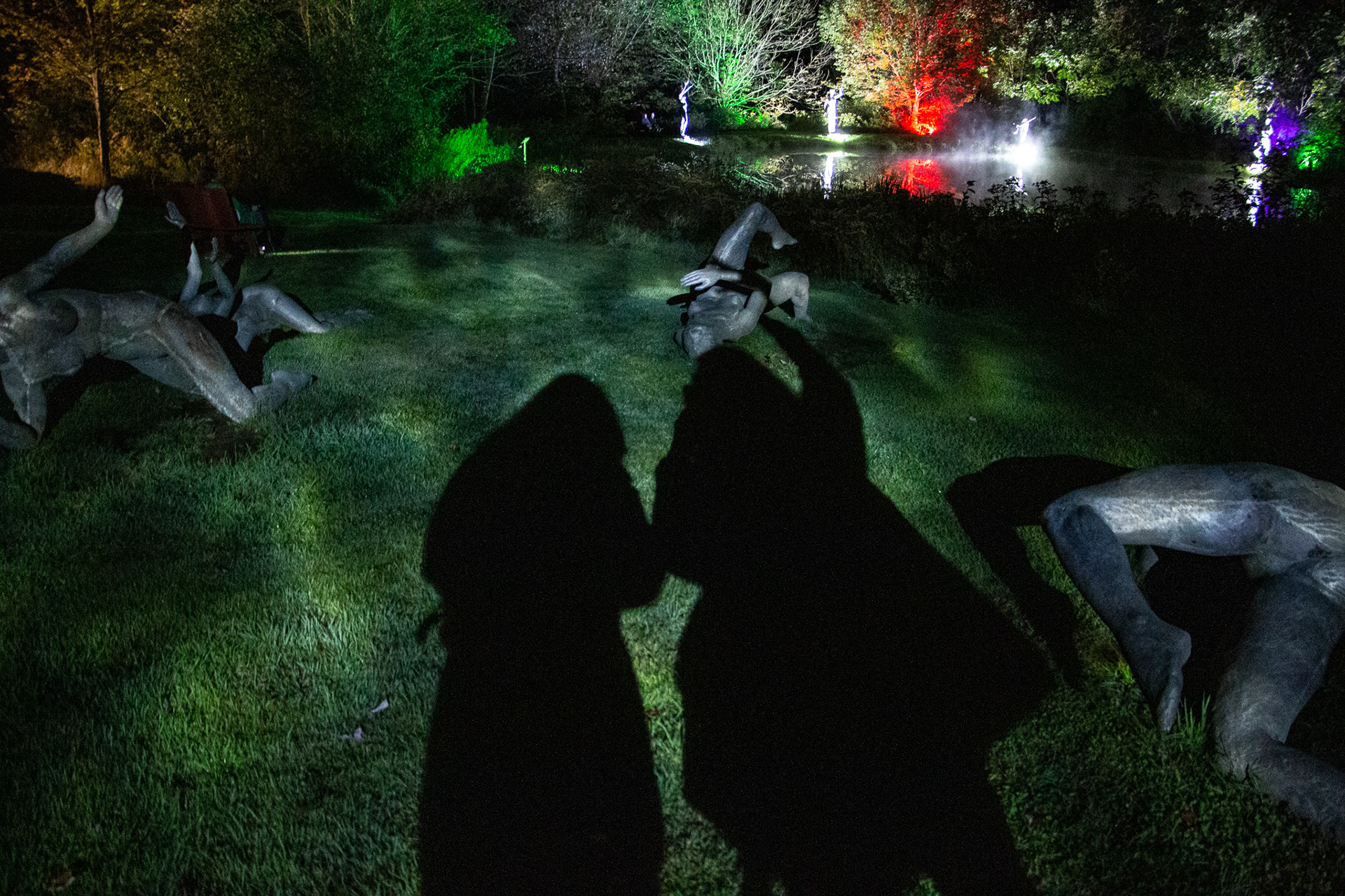 Night Lights at Griffis Sculpture Park, East Otto NY.