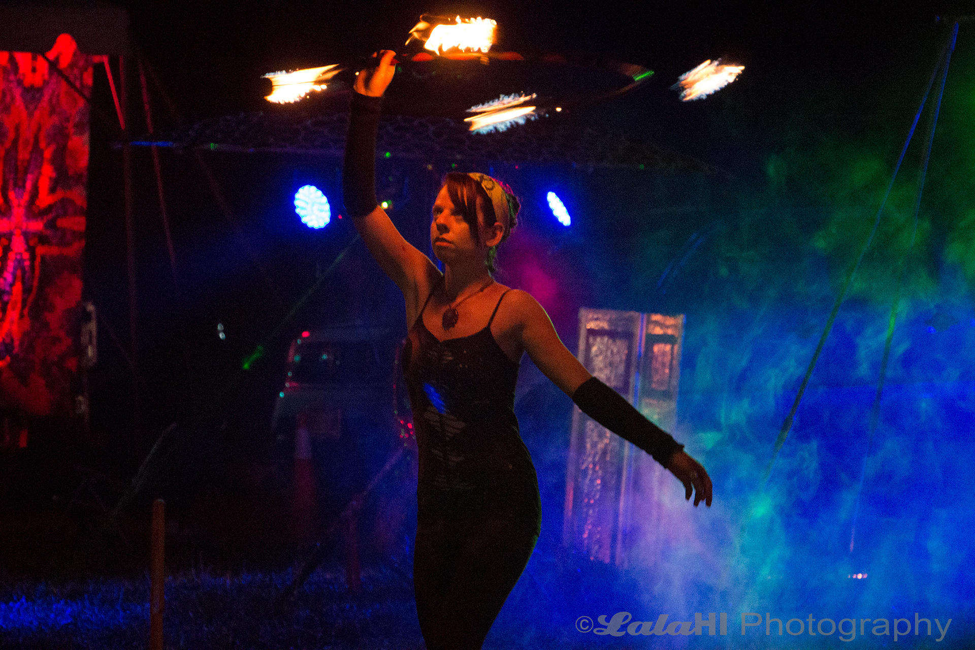 Spun Out Fire Productions at a music festival in Liberty, PA.