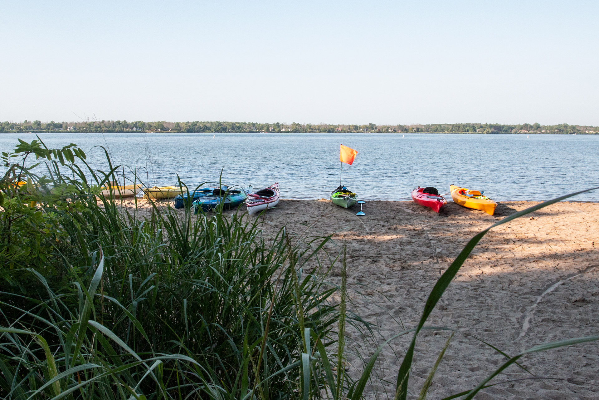 Buffalo Niagara Waterkeeper "Paddles Up" at Beaver Island, NY.