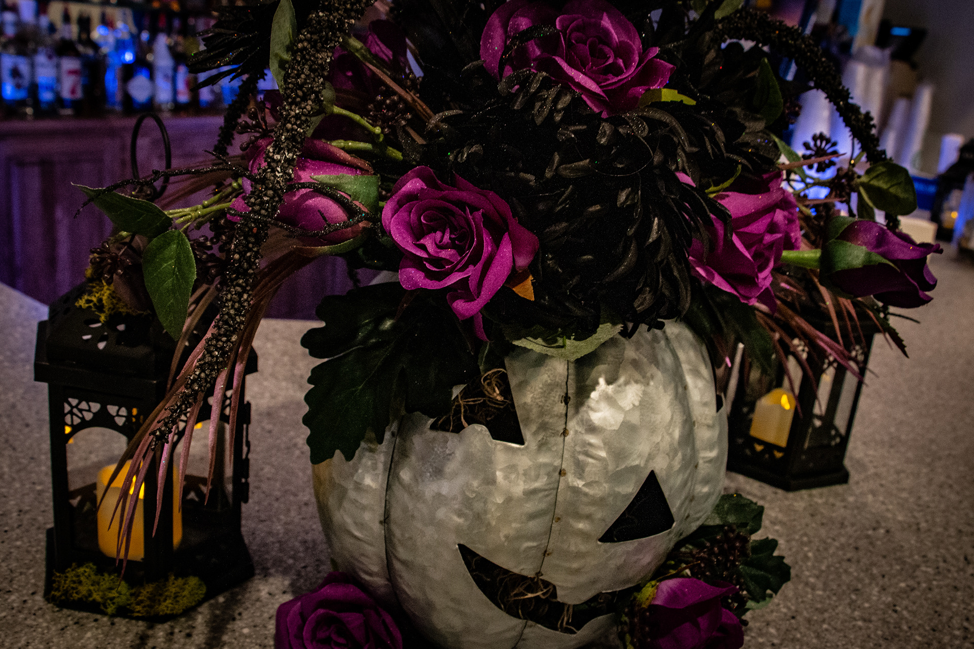 Macabre wedding decorations at VC Telethon HQ in Lancaster.