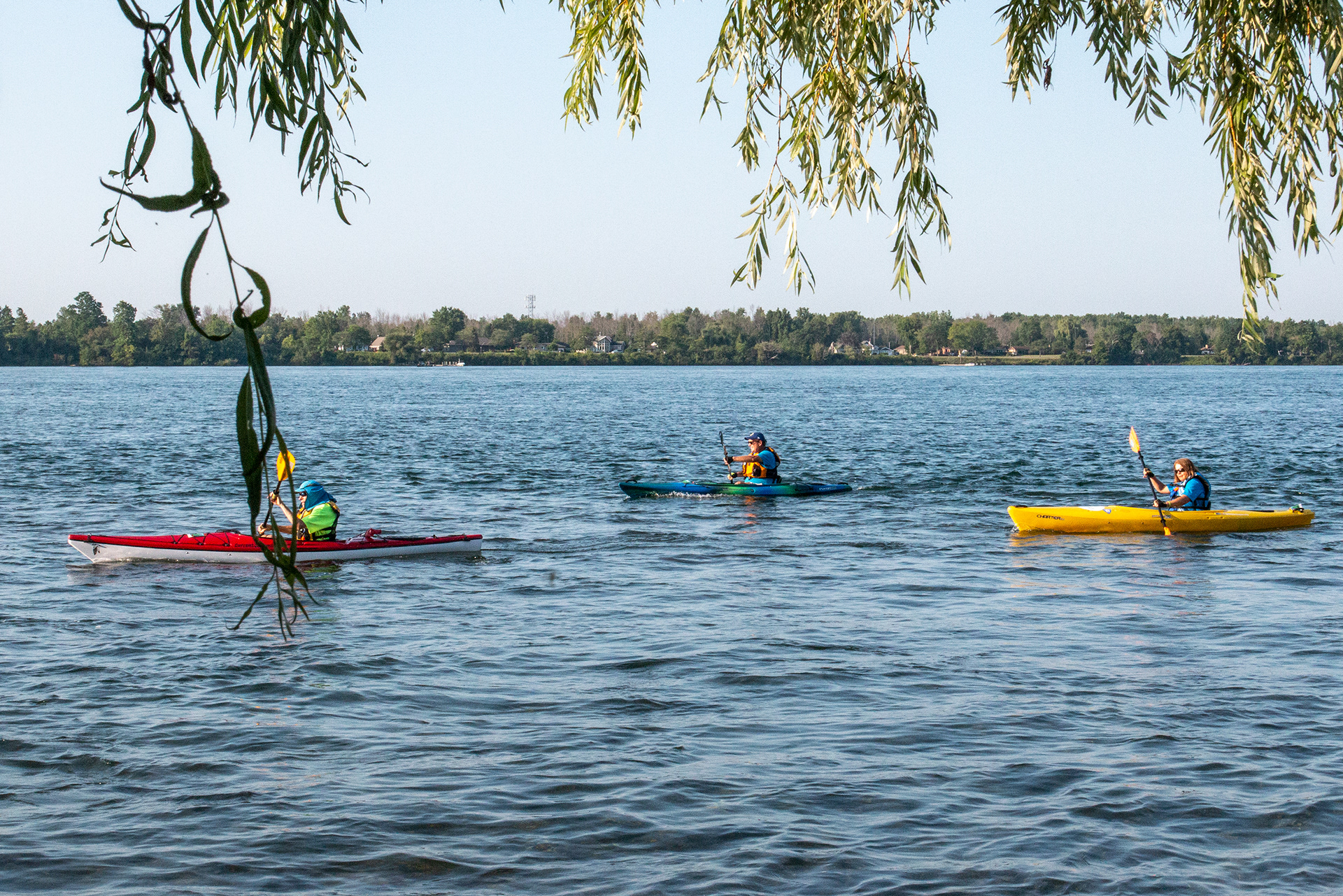 Buffalo Niagara Waterkeeper "Paddles Up" at Beaver Island, NY.