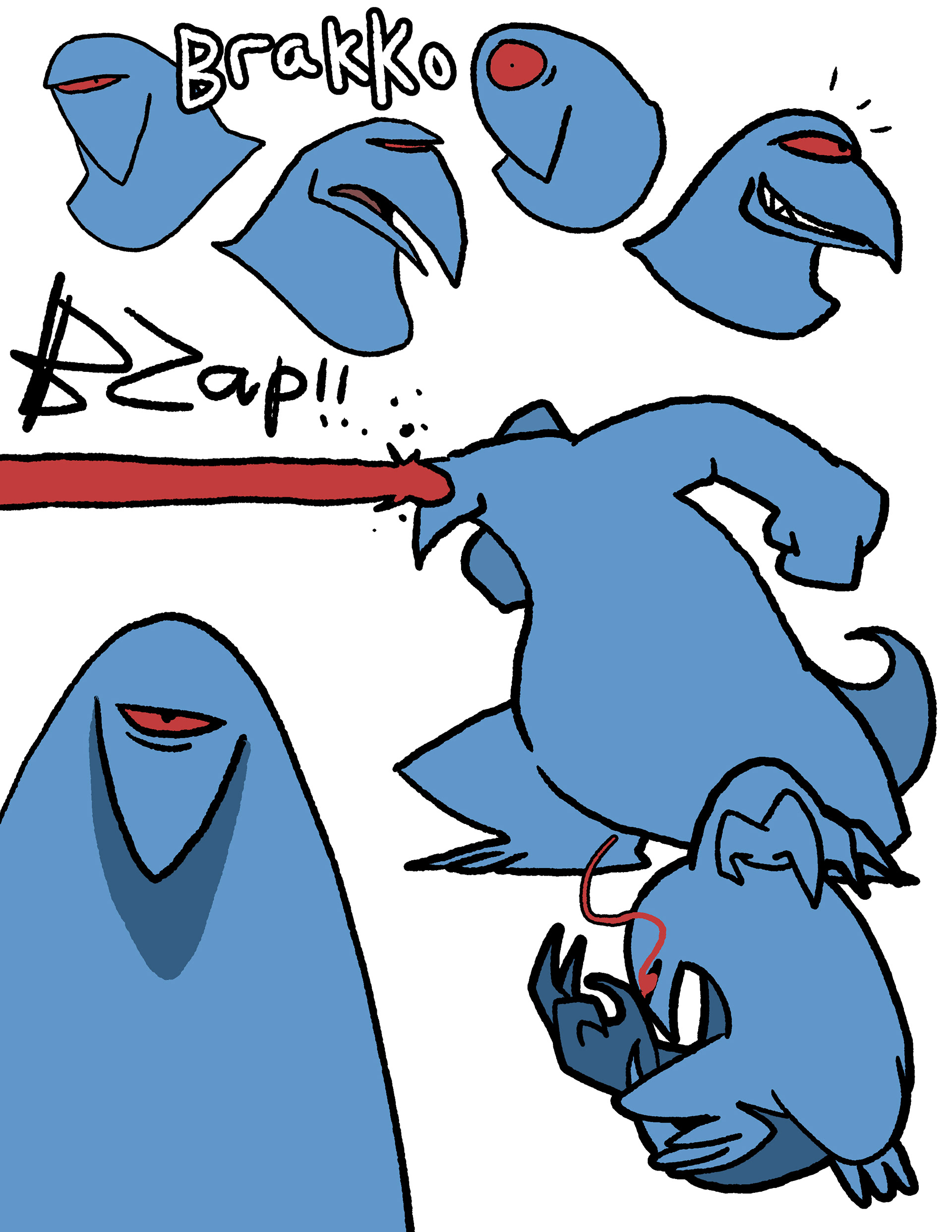 Brakko, the big blue laser blaster. The wisest and calmest of the gang.
