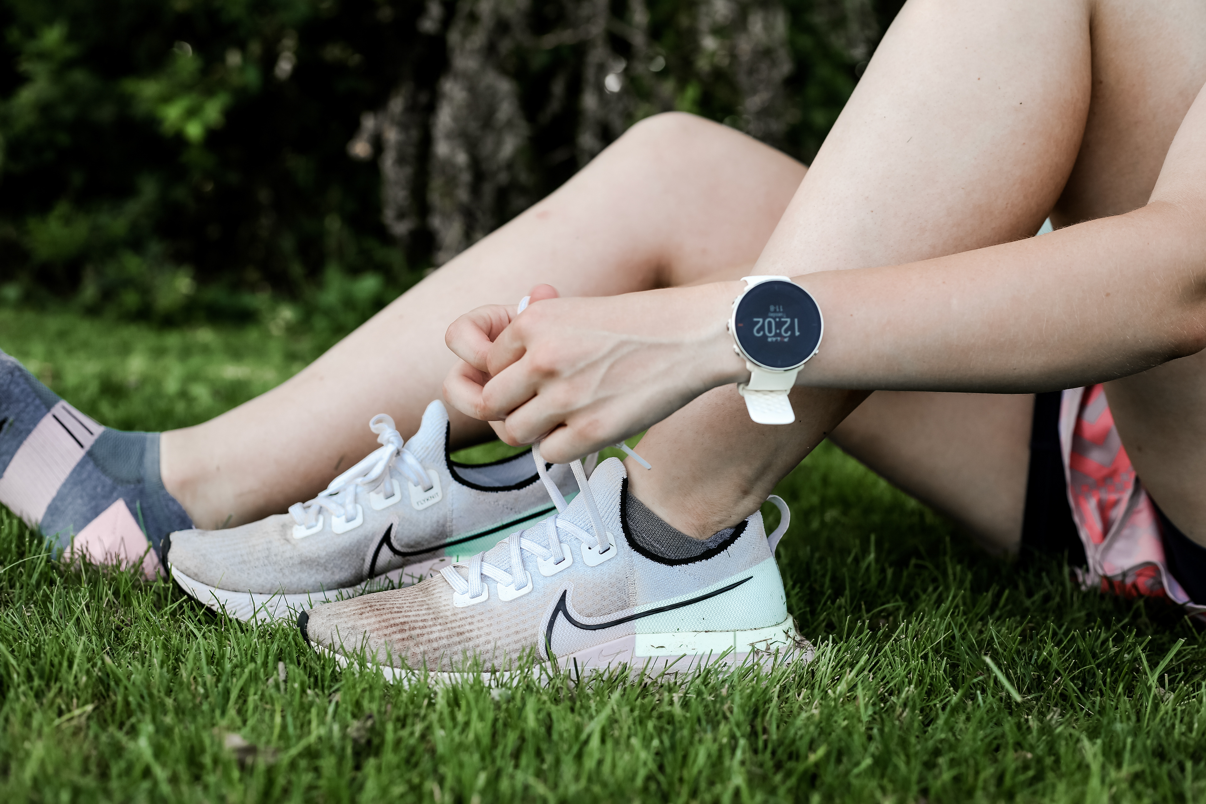 Capri Mancini, Runner, preparing for her run back at her old stomping grounds In West Chester, PA