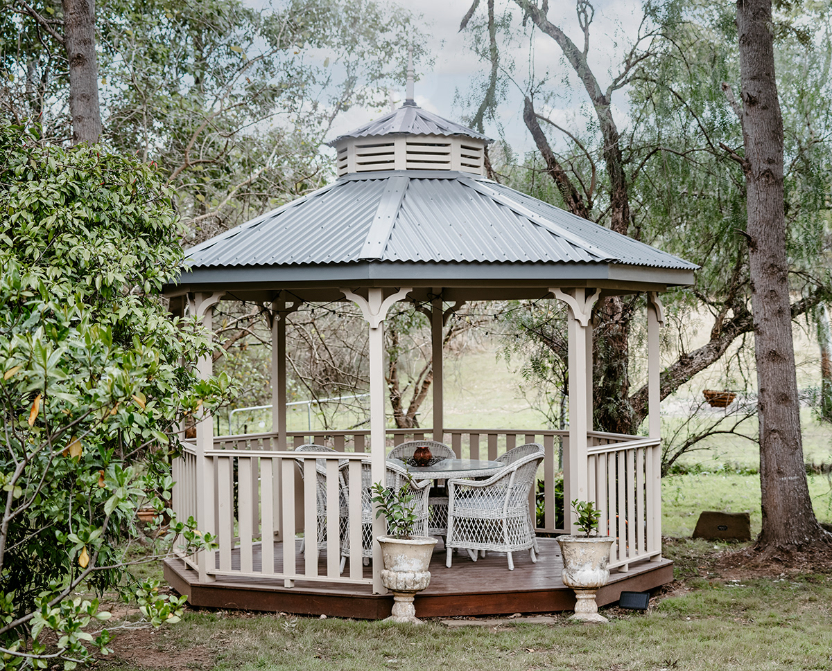 The gazebo in our garden