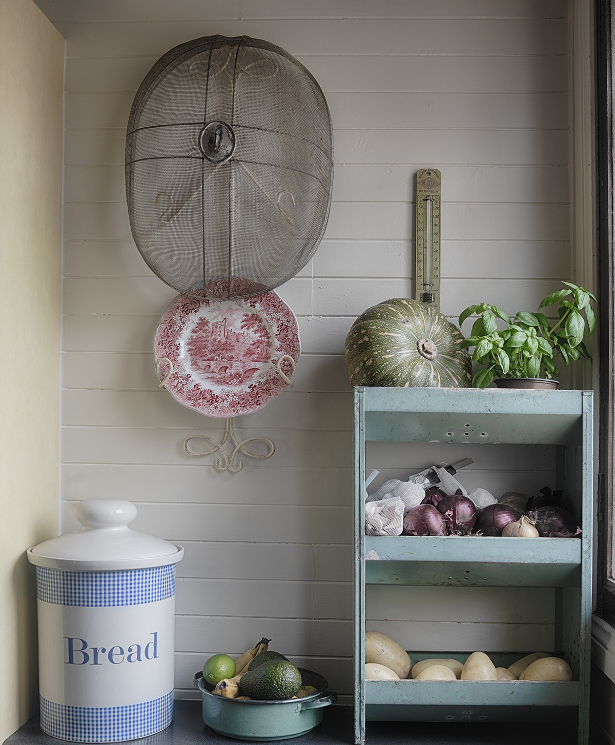 Part of the kitchen.