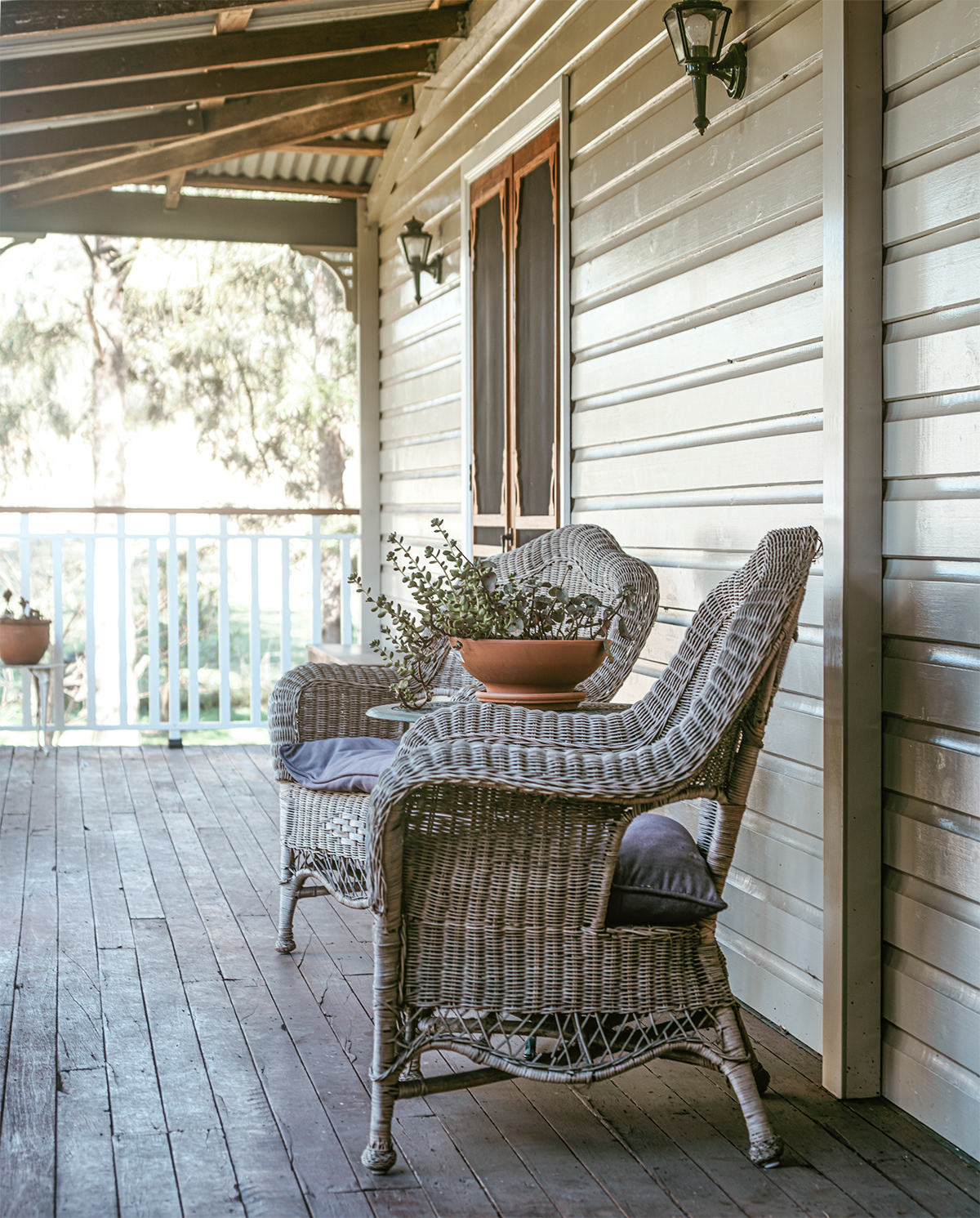 A place to rest on the veranda