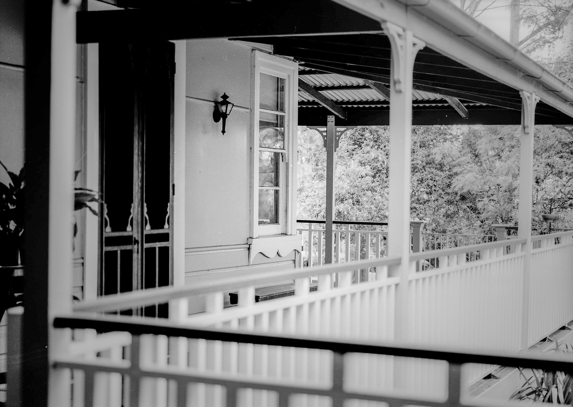 Part of our veranda taken on a 30 year old film camera.
