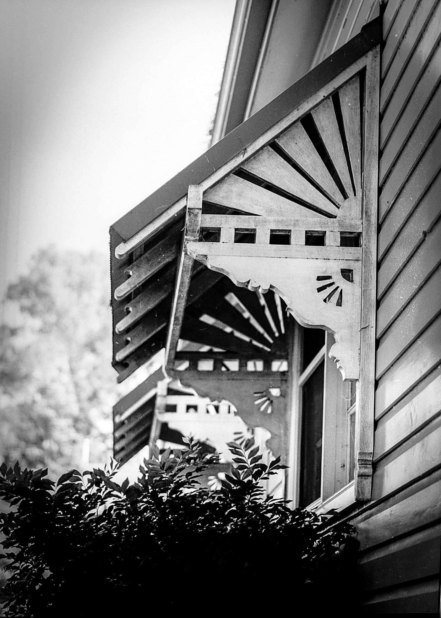 Rising sun window hoods
