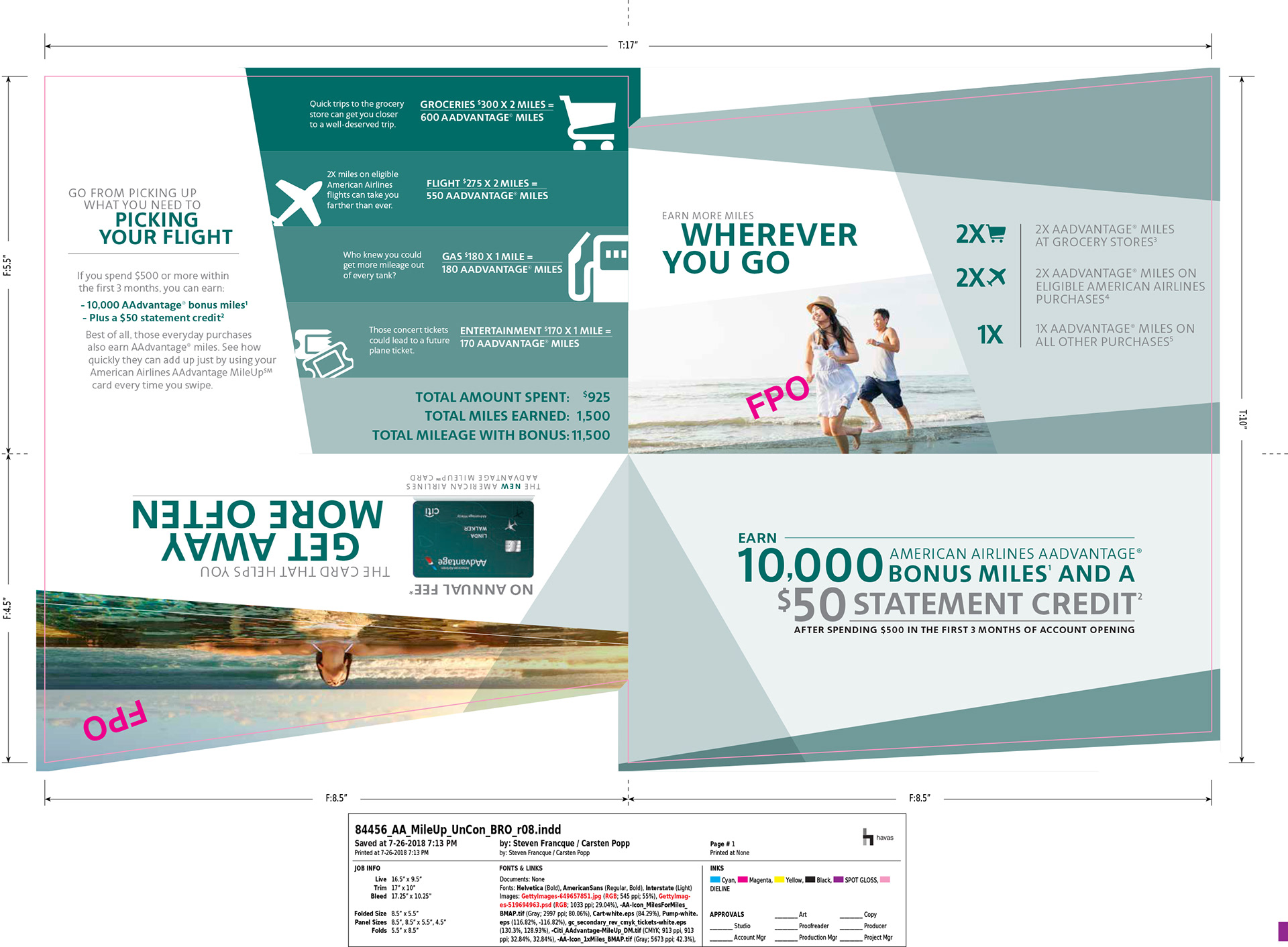 Die-cut brochure outer