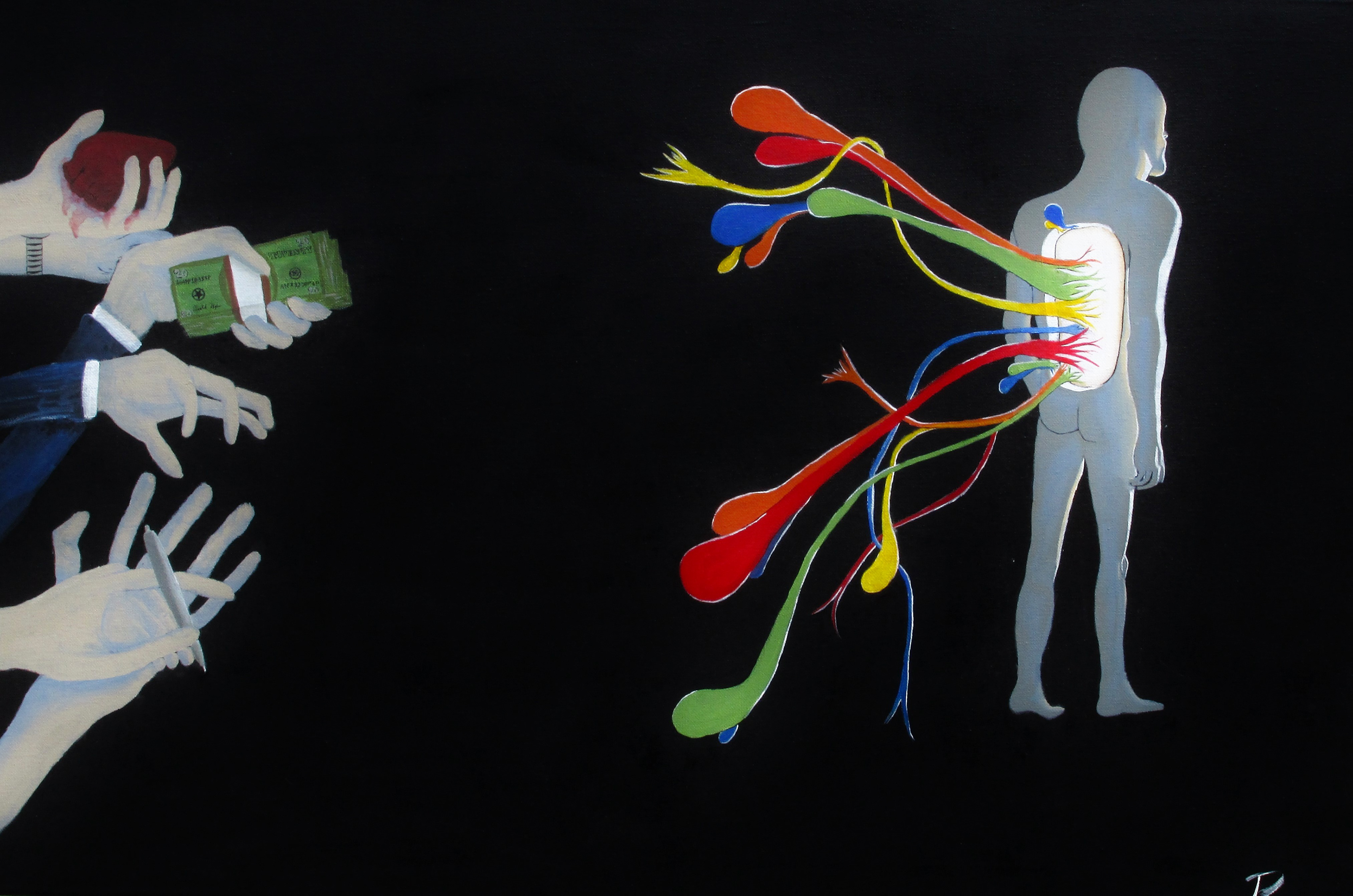 They All Want Seomthing from You (36x24) (sold)