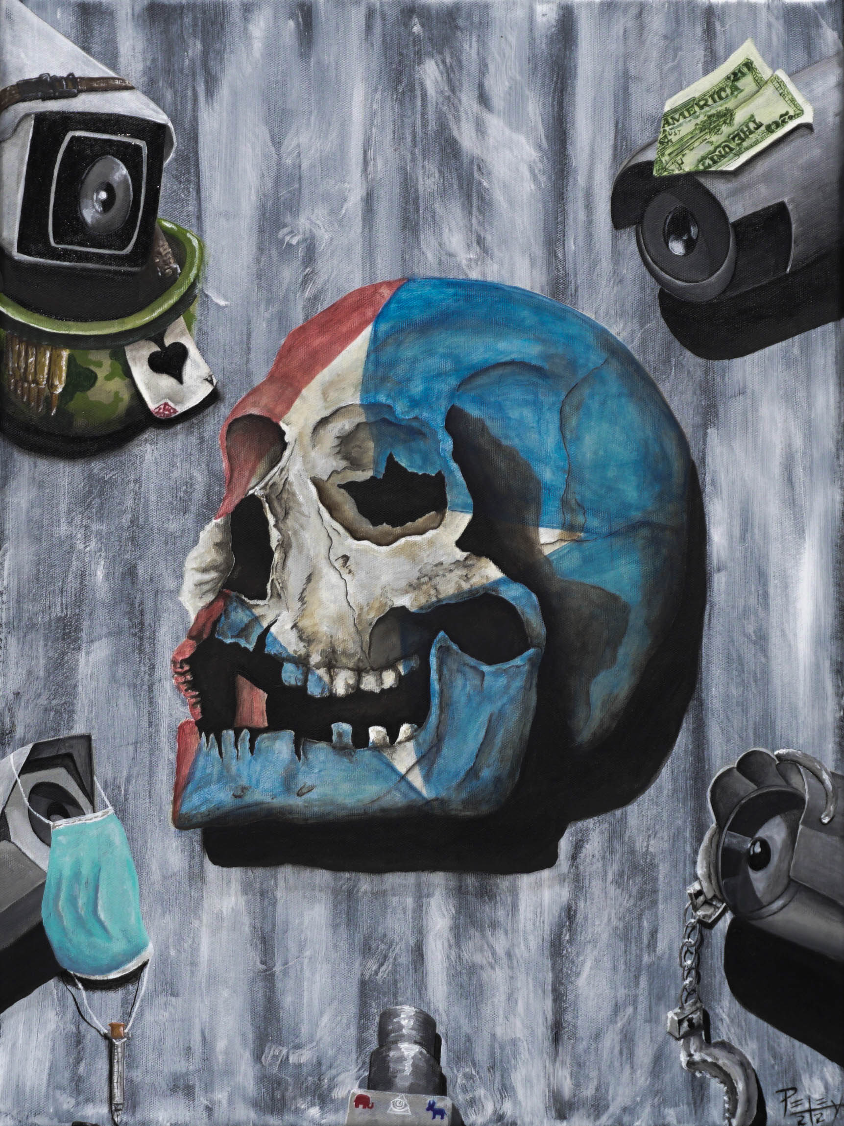 Turn on Tune in Drop Dead (18x24) (Sold)