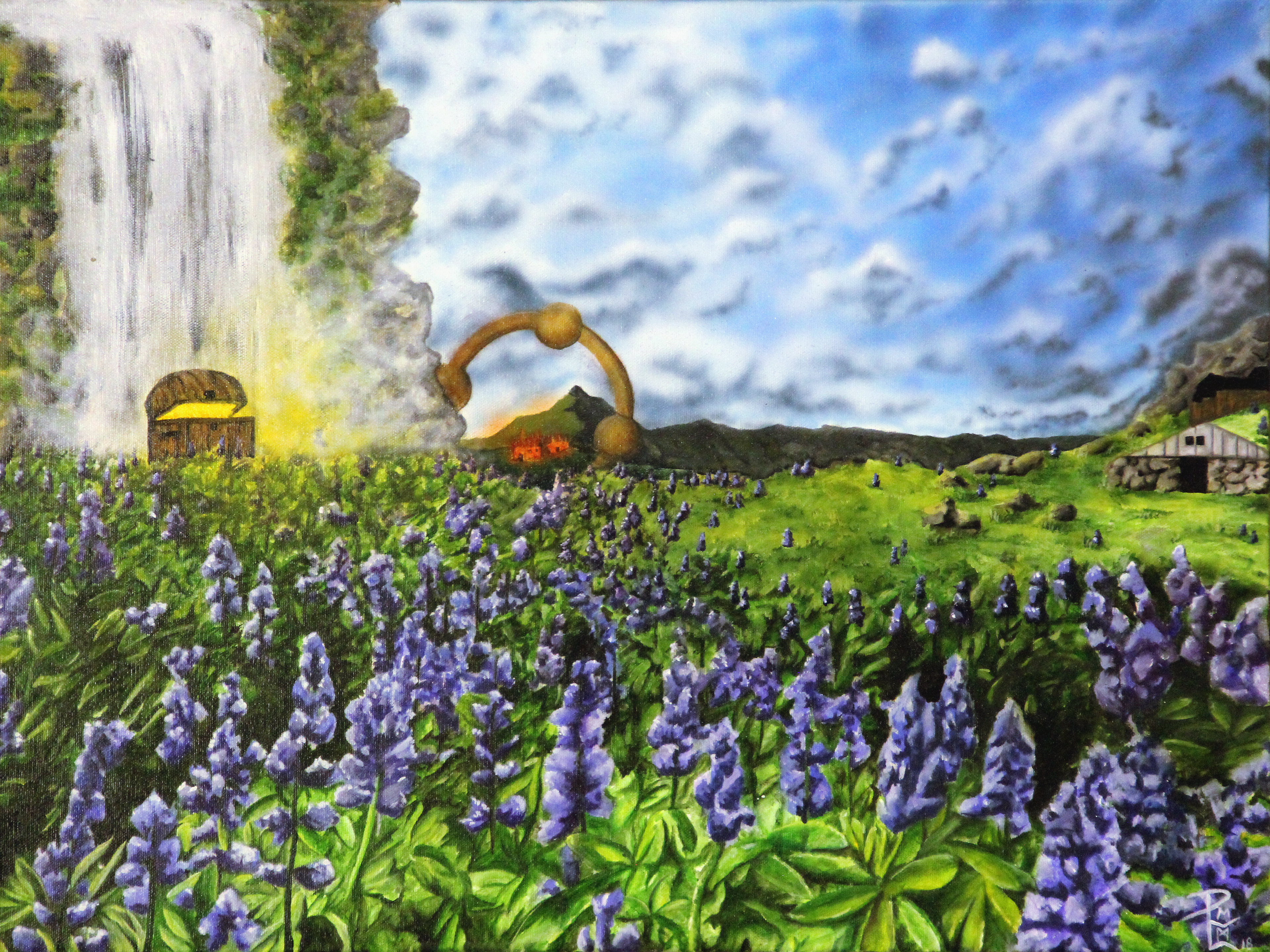 The Mystery of Skogafoss Treasure (24x18)