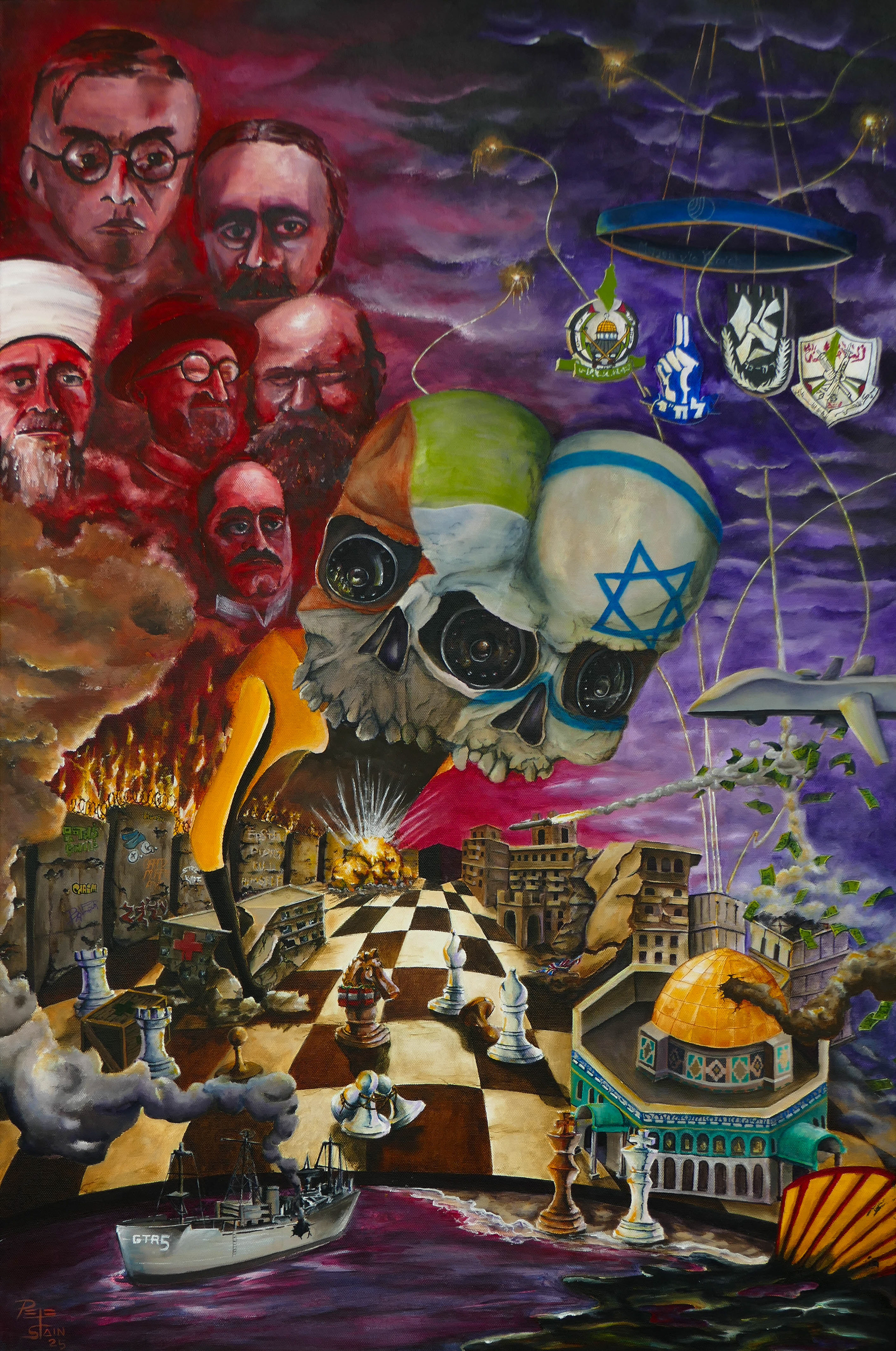 The Land of Death and Money (24x36)