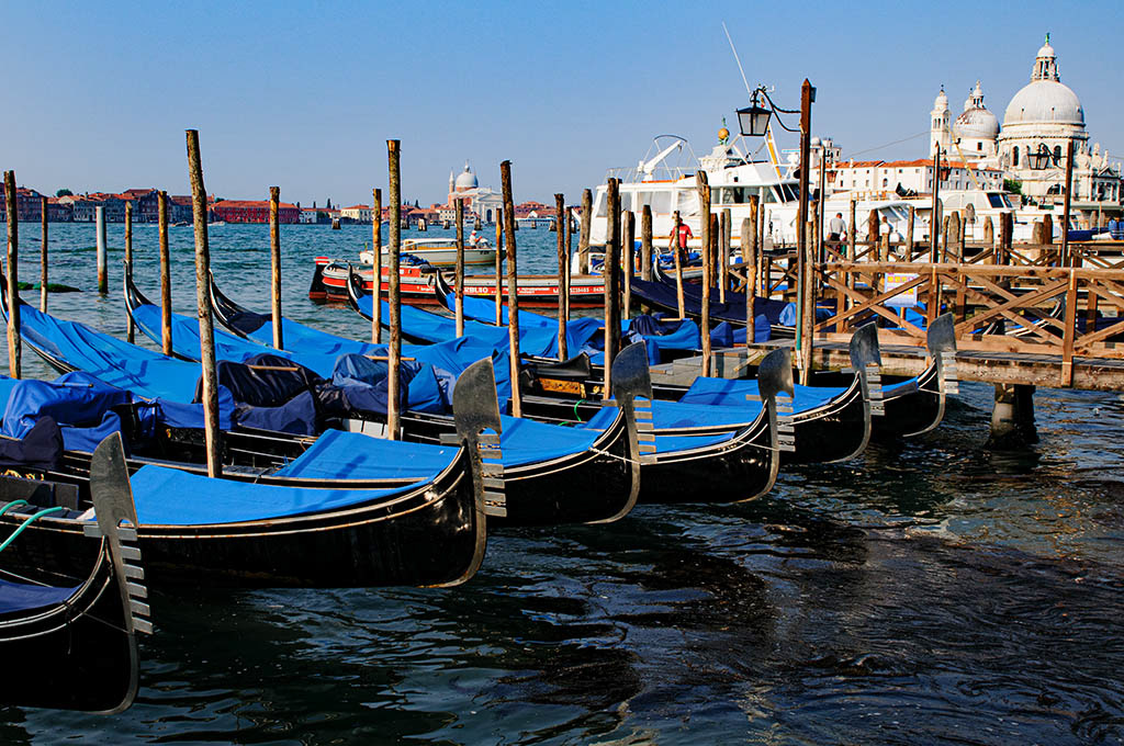 Gondolas, Venice, Italy.