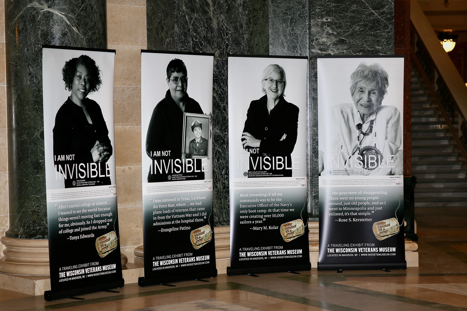 I Am Not Invisible Exhibit Unveiling at the WI State Capitol, November 7th, 2019.