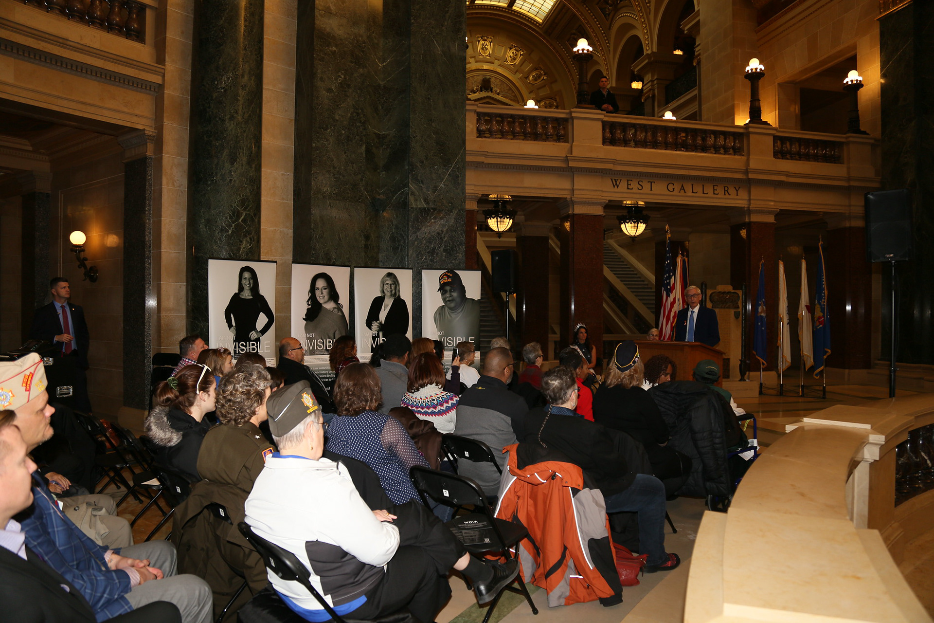 I Am Not Invisible Exhibit Unveiling at the WI State Capitol, November 7th, 2019.