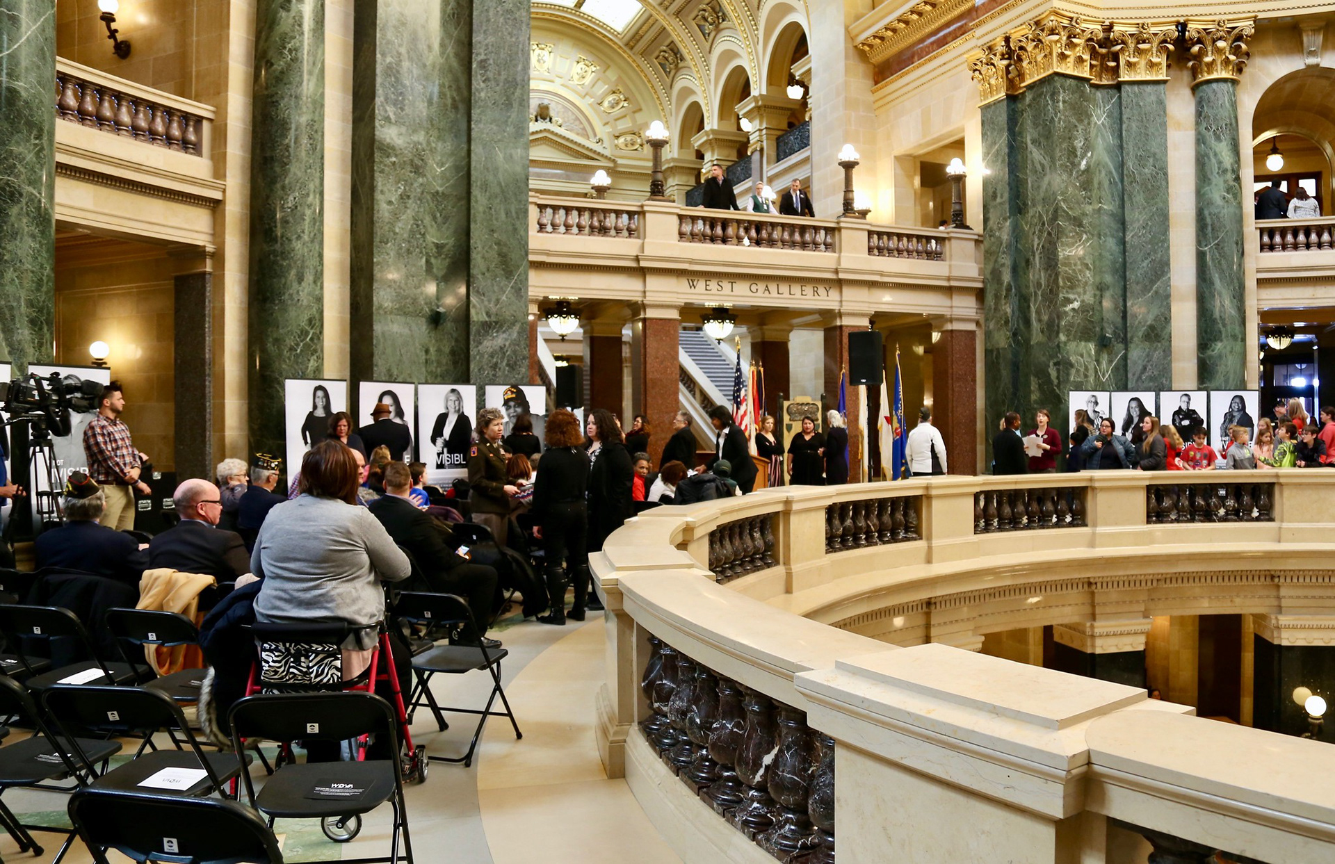 I Am Not Invisible Exhibit Unveiling at the WI State Capitol, November 7th, 2019.