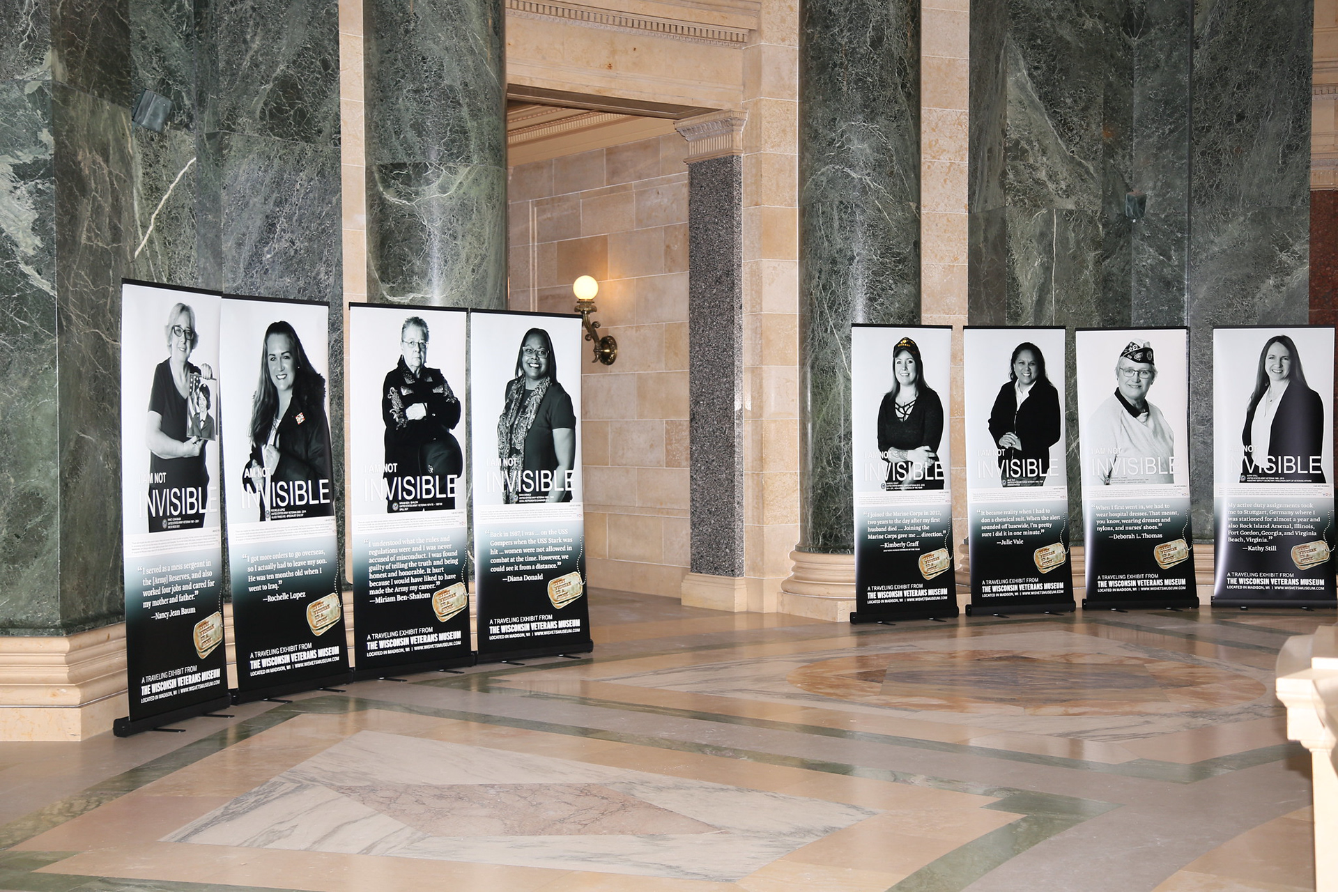 I Am Not Invisible Exhibit Unveiling at the WI State Capitol, November 7th, 2019.