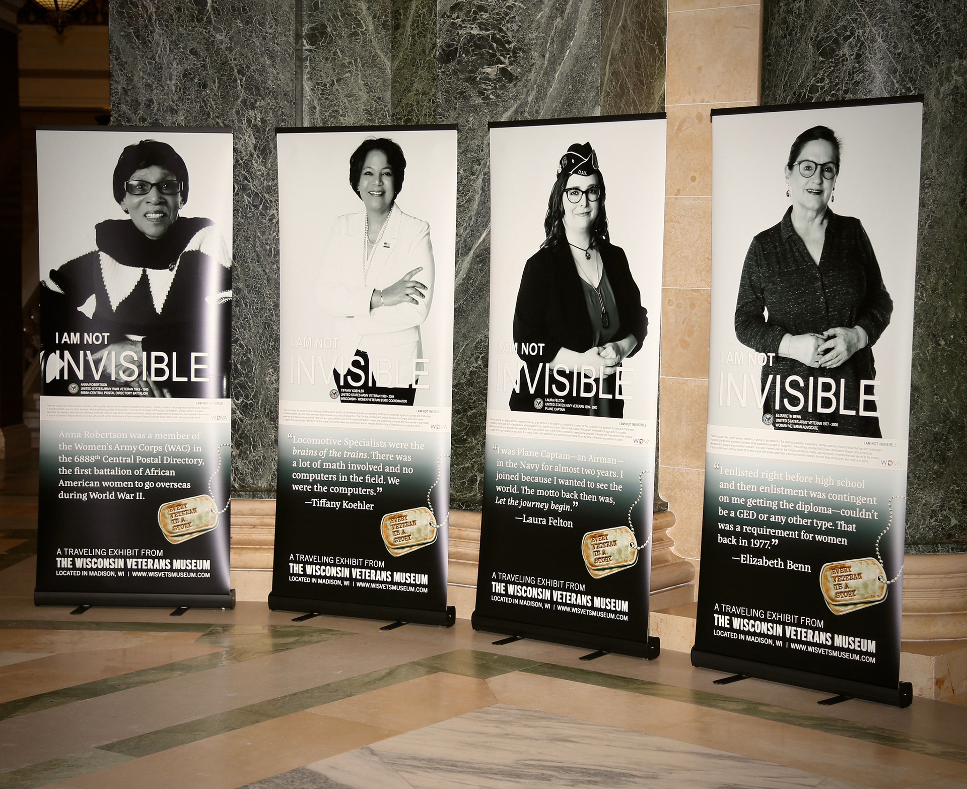 I Am Not Invisible Exhibit Unveiling at the WI State Capitol, November 7th, 2019.