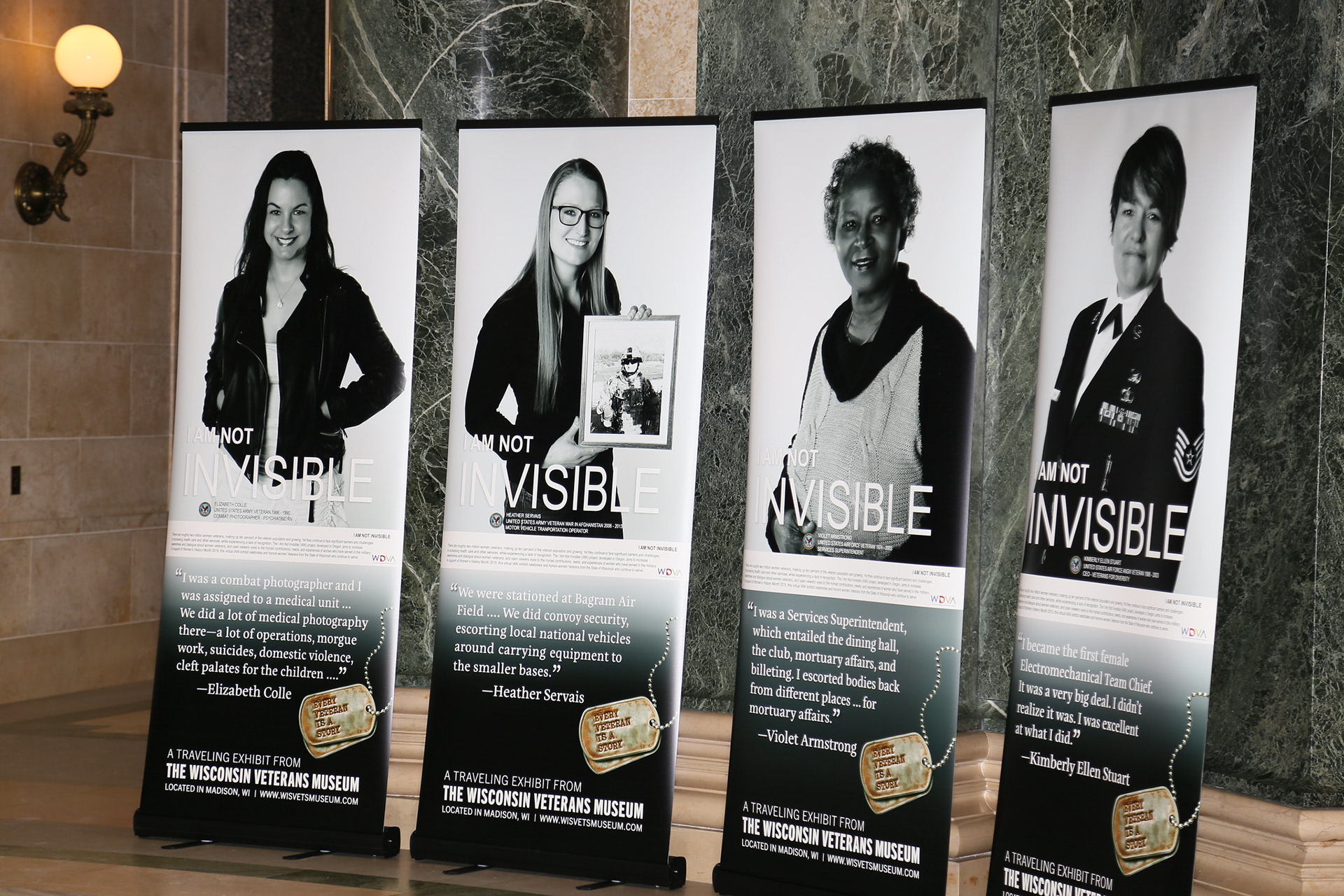 I Am Not Invisible Exhibit Unveiling at the WI State Capitol, November 7th, 2019.