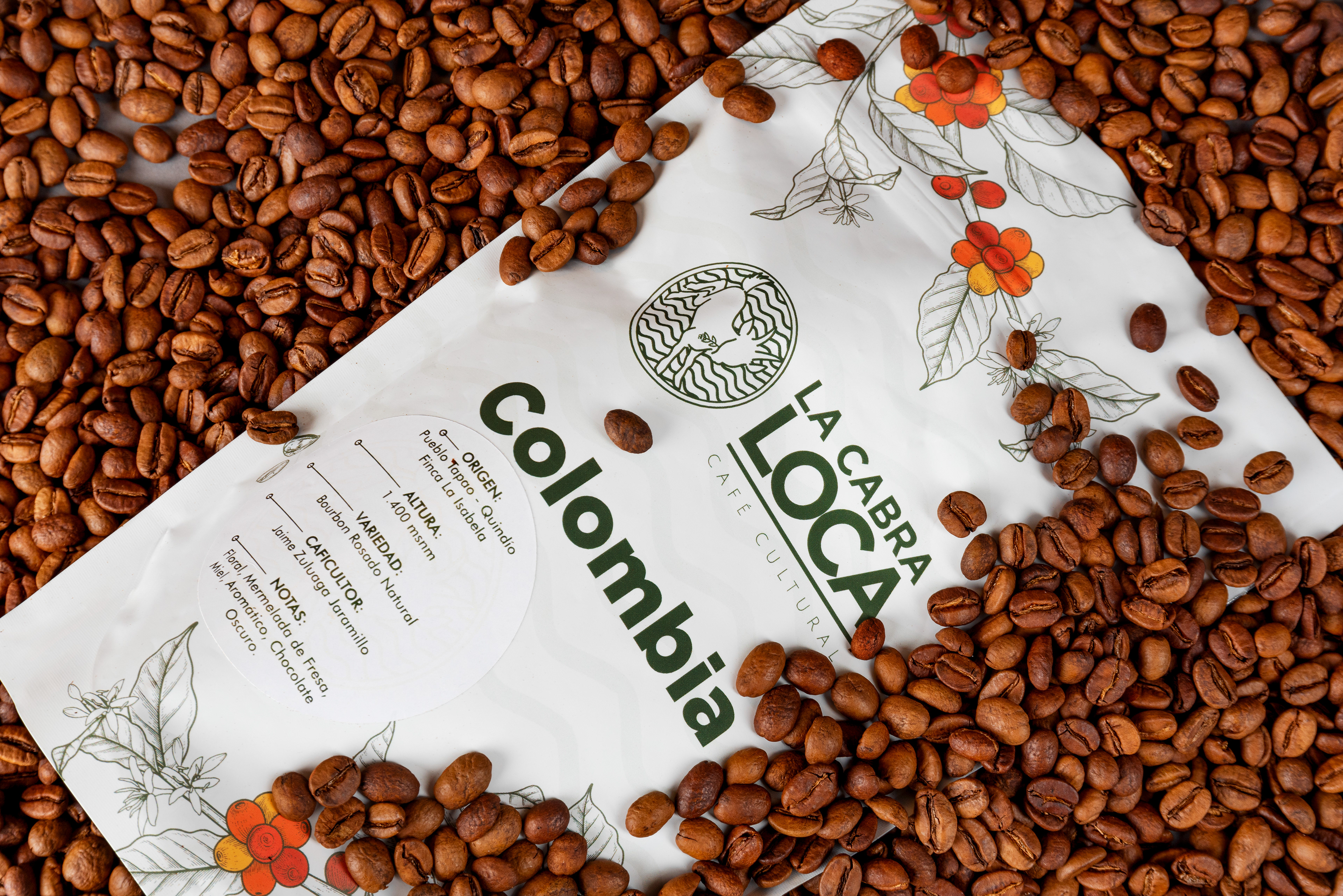 Registro de renovación de packaging para marca de café de especialidad