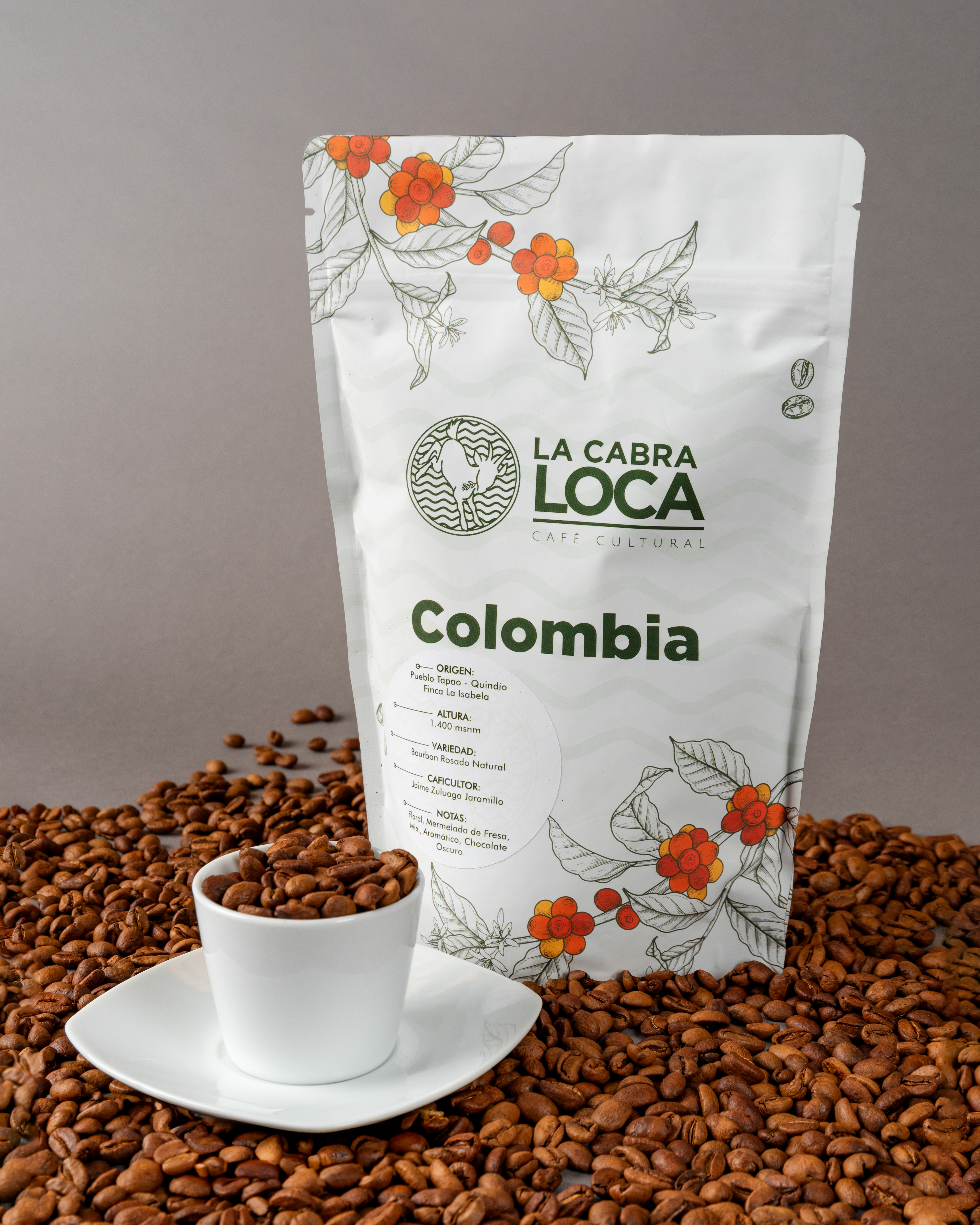 Registro de renovación de packaging para marca de café de especialidad