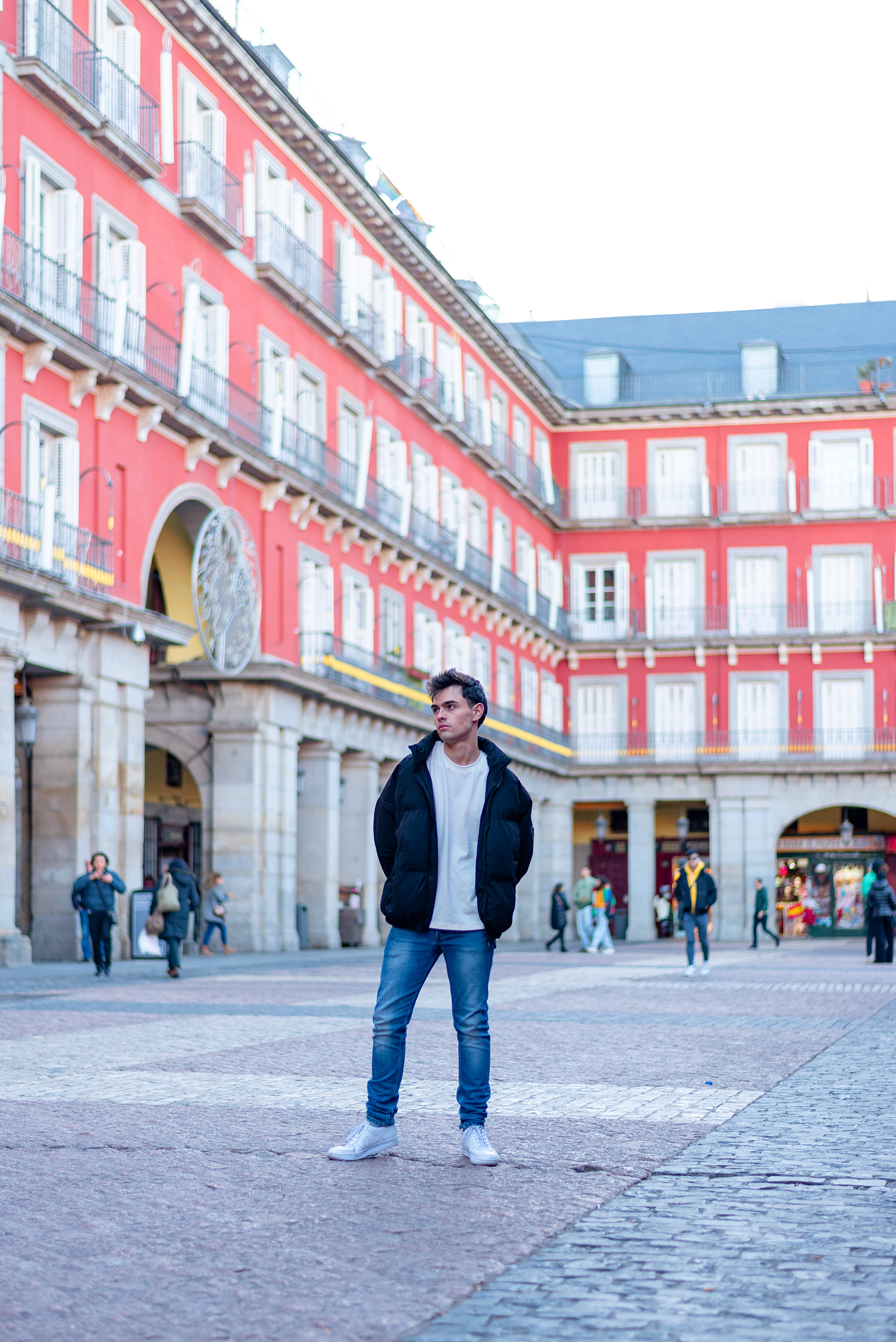 Actor en la Plaza Mayor de Madrid