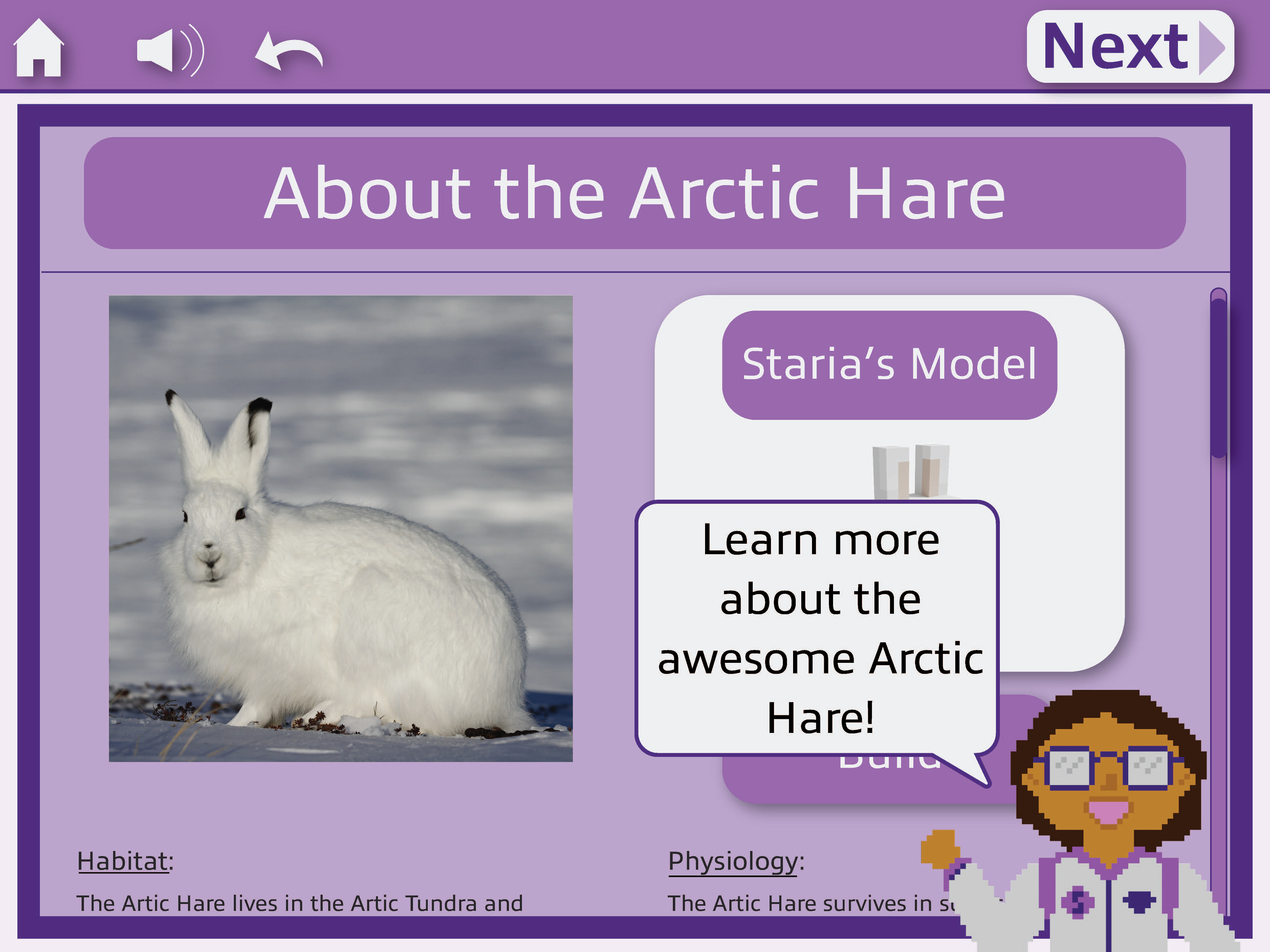 Learn about different animals and their habitats