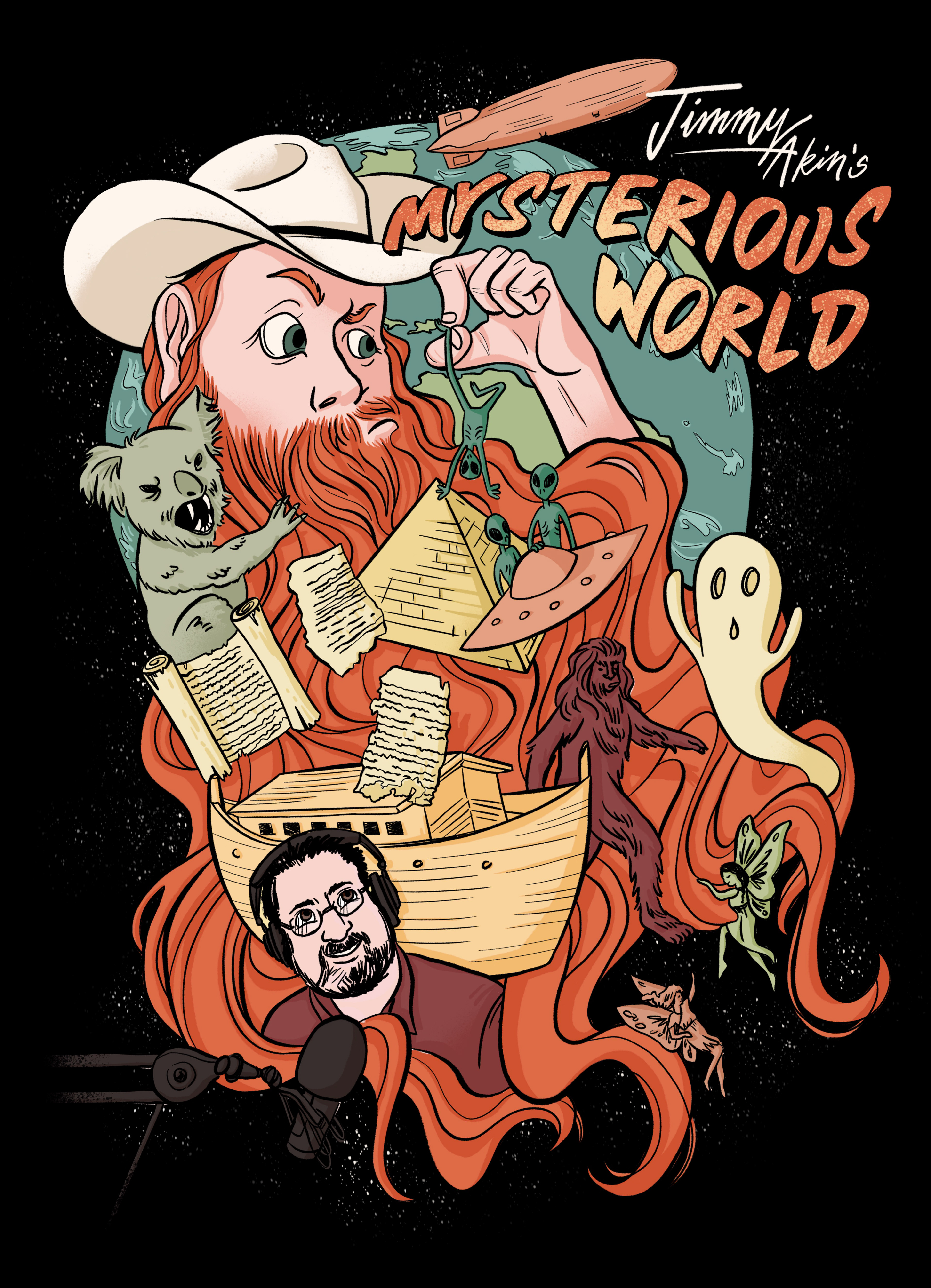 Jimmy Akin's Mysterious World Podcast T-Shirt Design